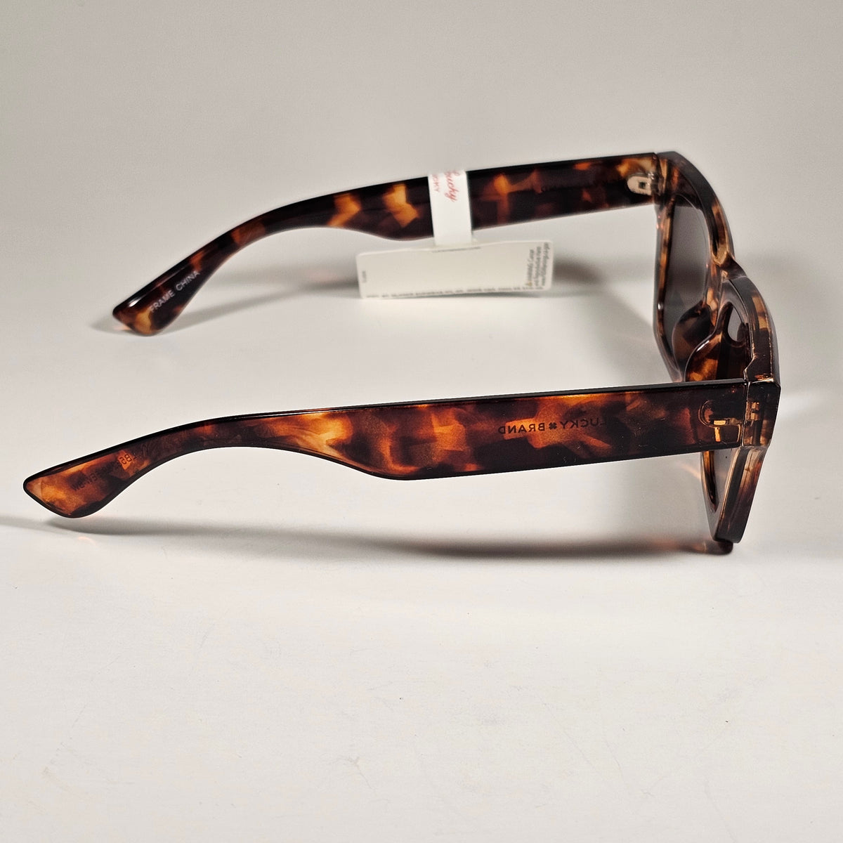 Lucky Brand LB58289 Square Sunglasses Brown Tortoise Frame Brown Lens