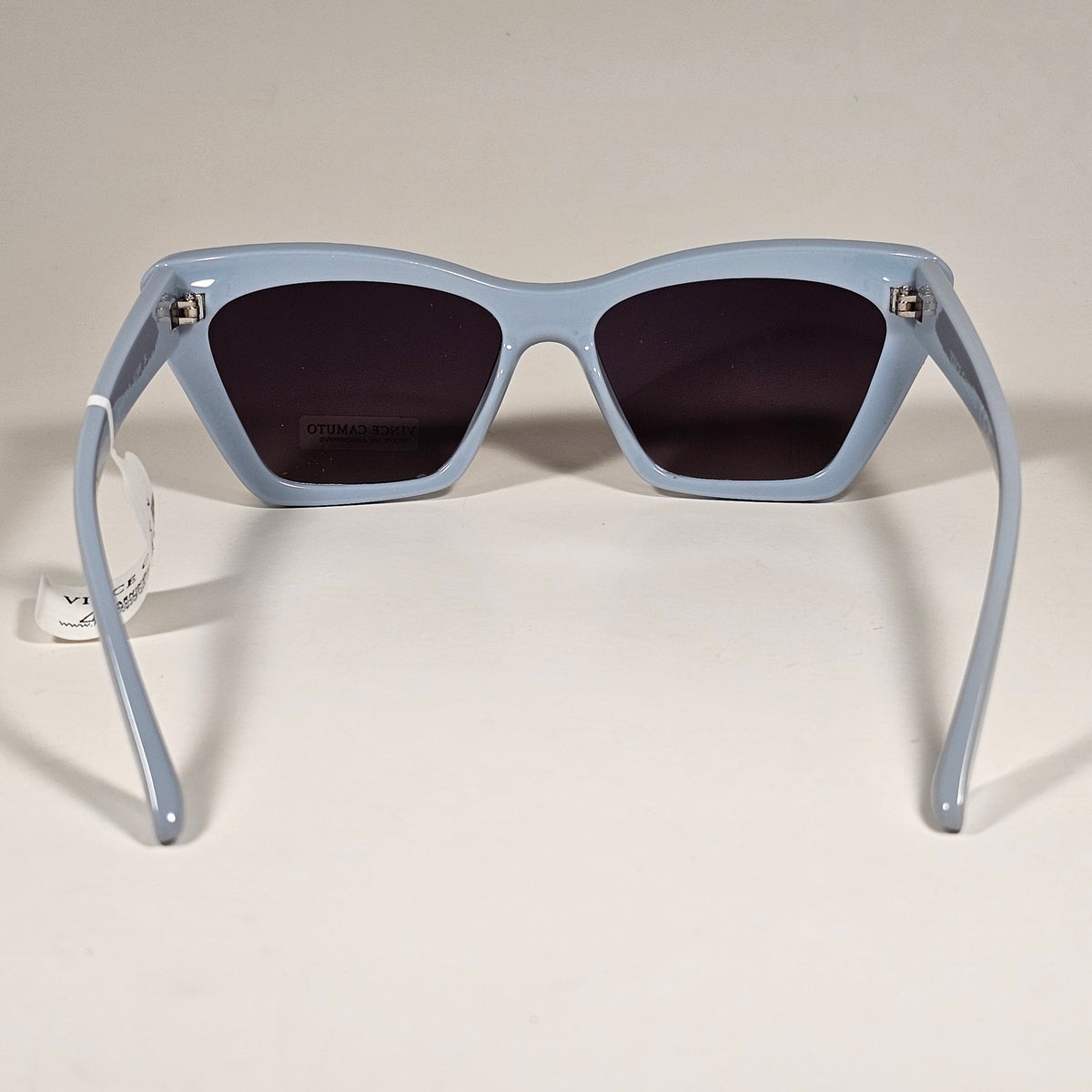 Vince Camuto Cat Eye Sunglasses Light Blue Frame Silver Mirror Lens VC899 BL