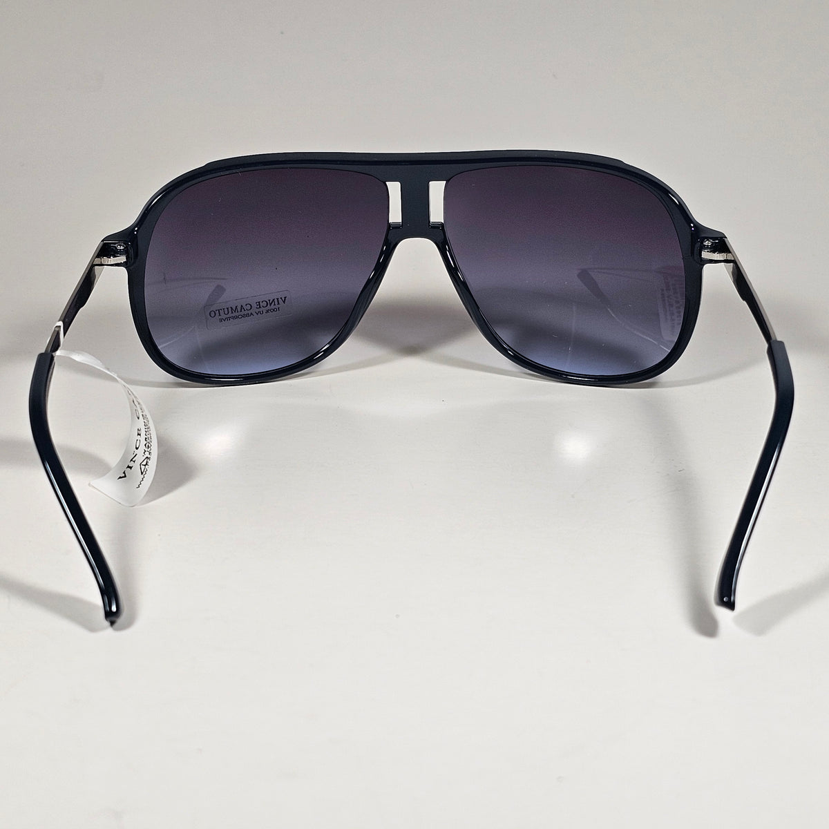 Vince Camuto Turbo Aviator Sunglasses Blue Silver Smoke Gradient VM616 BLSLV