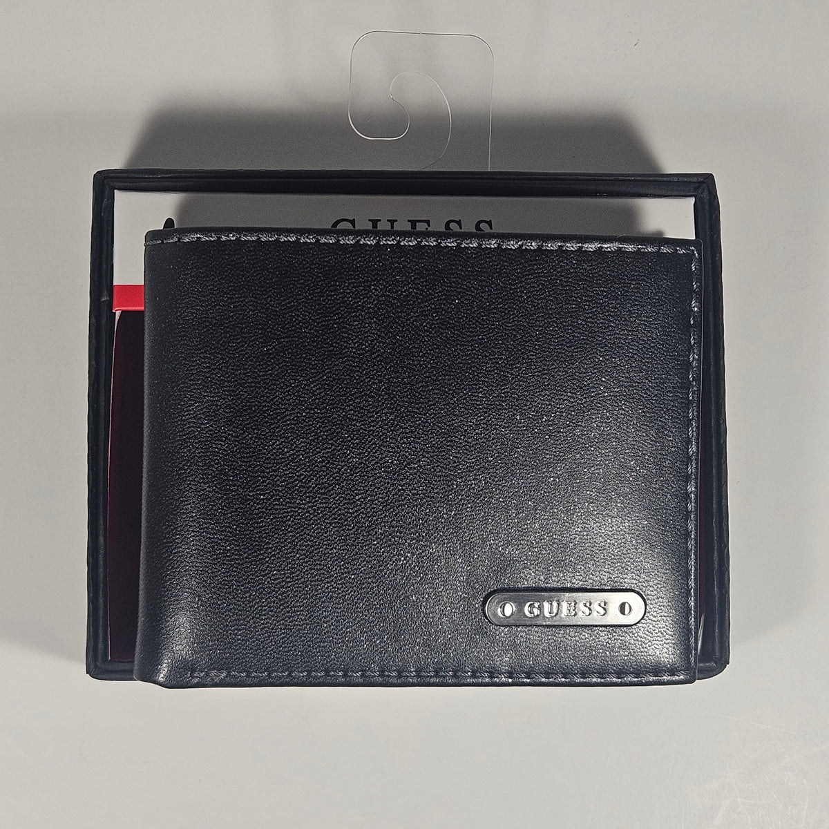 Guess Los Angeles Men's Bifold Wallet Faux Black Gray Glitter Effect 31GO220167