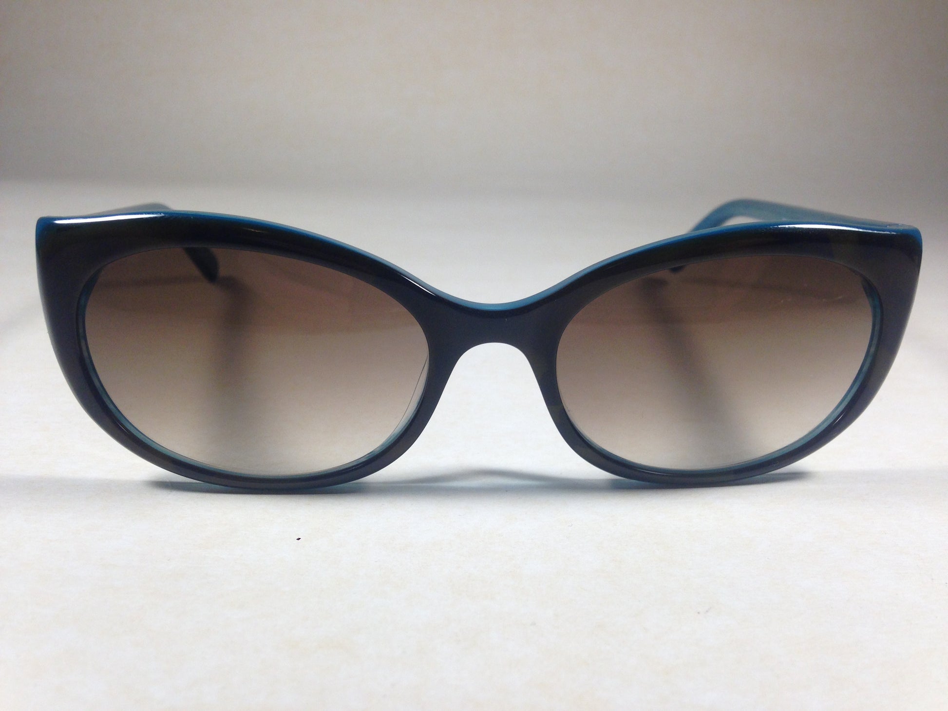 Kate Spade Phyllis/S 0JUT/Y6 Oval Cat Sunglasses Tort Aqua Blue Brown Lens 52mm - Sunglasses