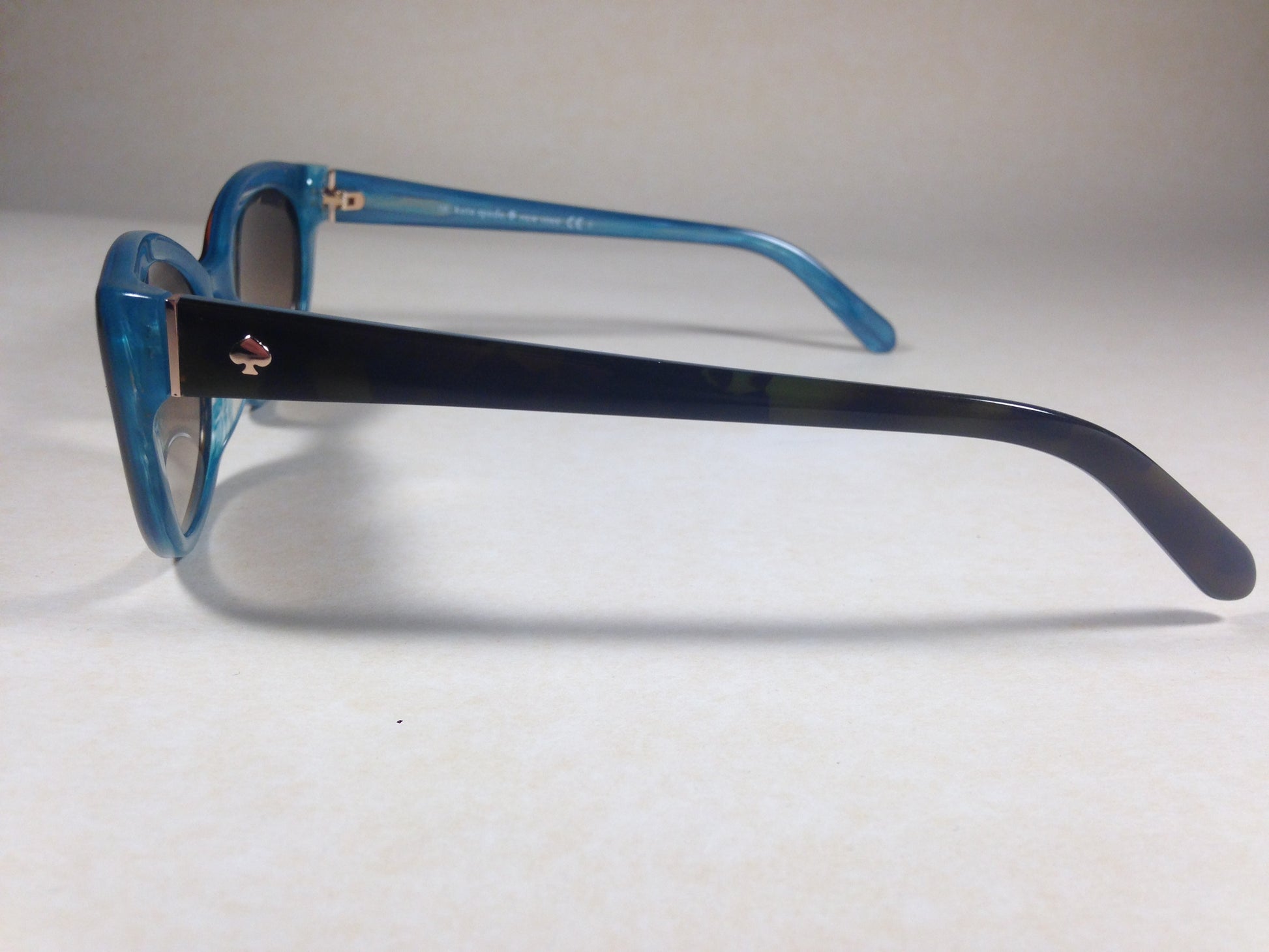 Kate Spade Phyllis/S 0JUT/Y6 Oval Cat Sunglasses Tort Aqua Blue Brown Lens 52mm - Sunglasses