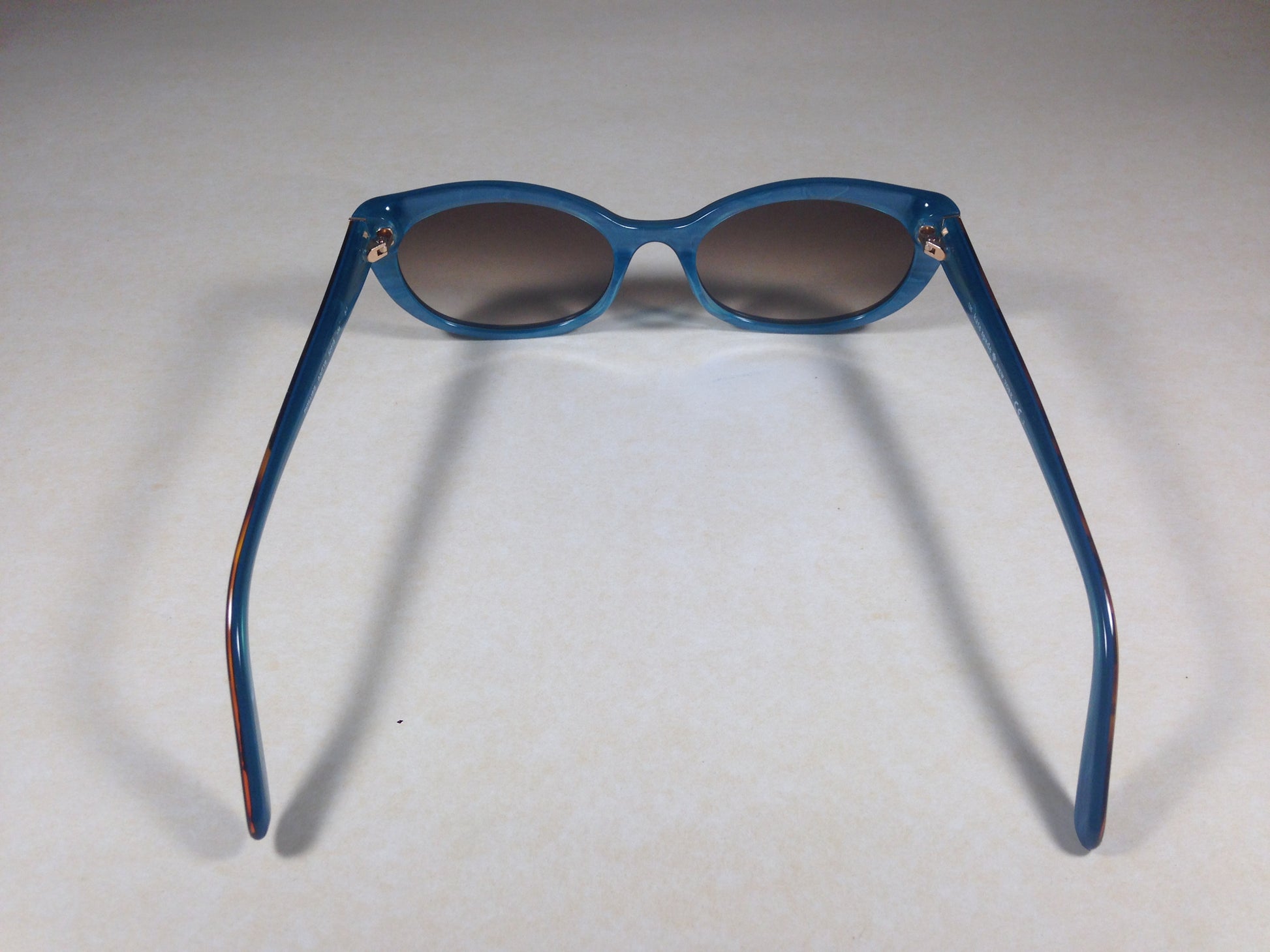 Kate Spade Phyllis/S 0JUT/Y6 Oval Cat Sunglasses Tort Aqua Blue Brown Lens 52mm - Sunglasses