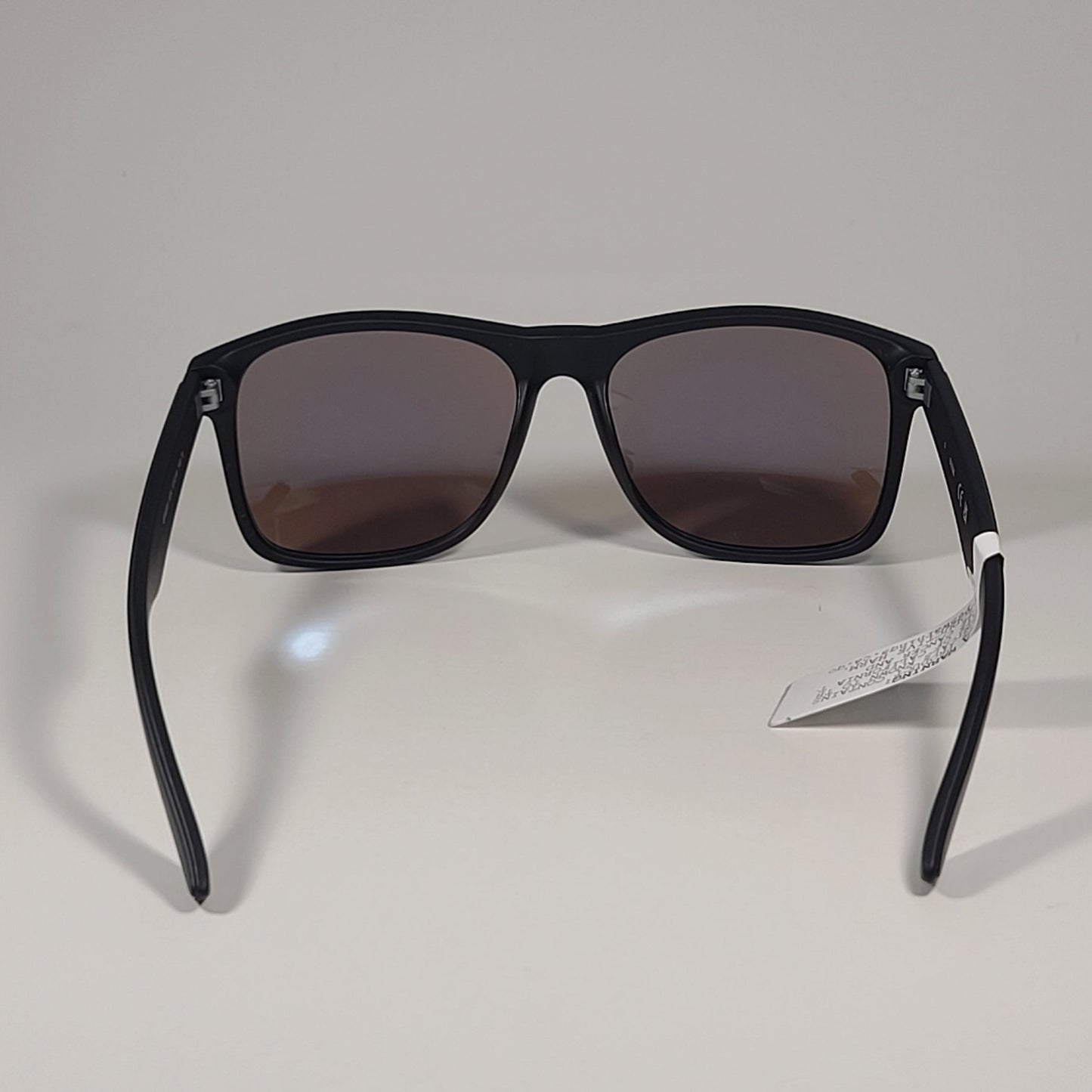 Guess GF0203 02X Square Sunglasses Matte Black Frame Blue Mirror Lens 57mm - Sunglasses