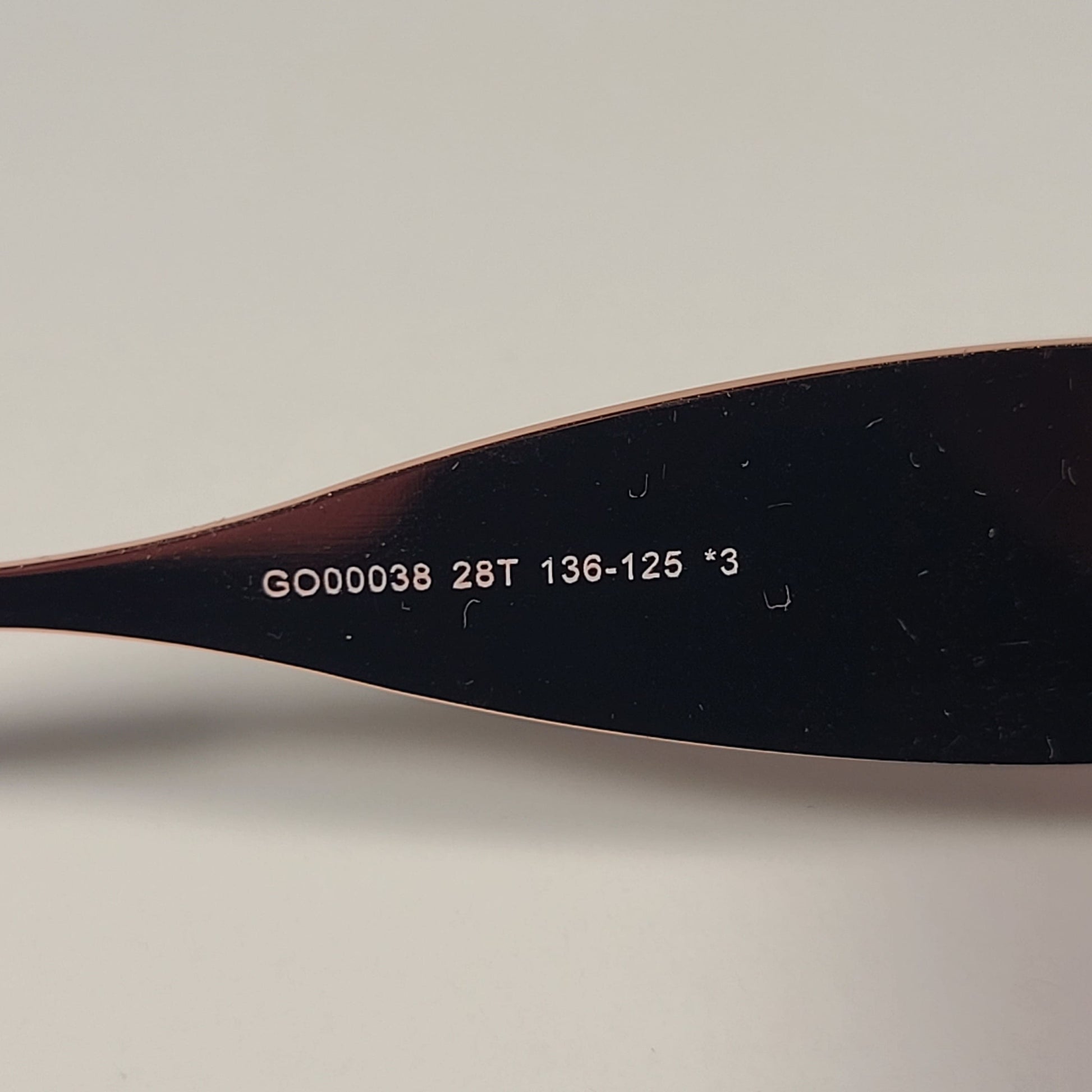 Guess GO00038 28T Rimless Shield Sunglasses Rose Gold Frame Pink Gradient Lens - Sunglasses
