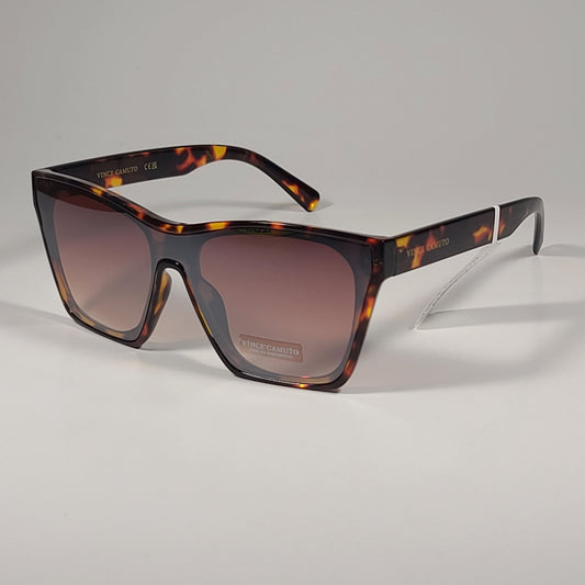 Vince Camuto Shield Sunglasses Brown Tortoise Frame Gradient Lenses VC1089 TS - Sunglasses