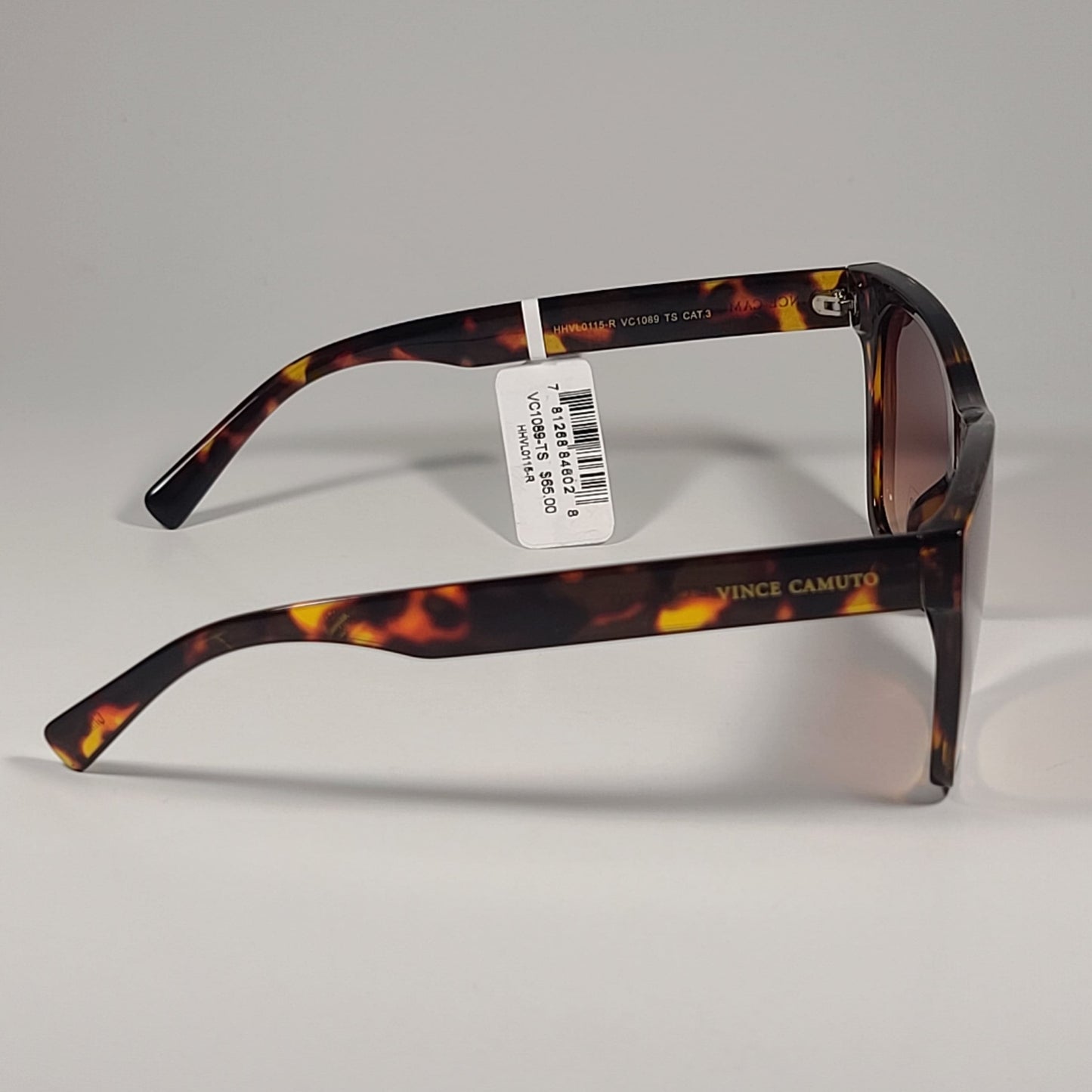 Vince Camuto Shield Sunglasses Brown Tortoise Frame Gradient Lenses VC1089 TS - Sunglasses