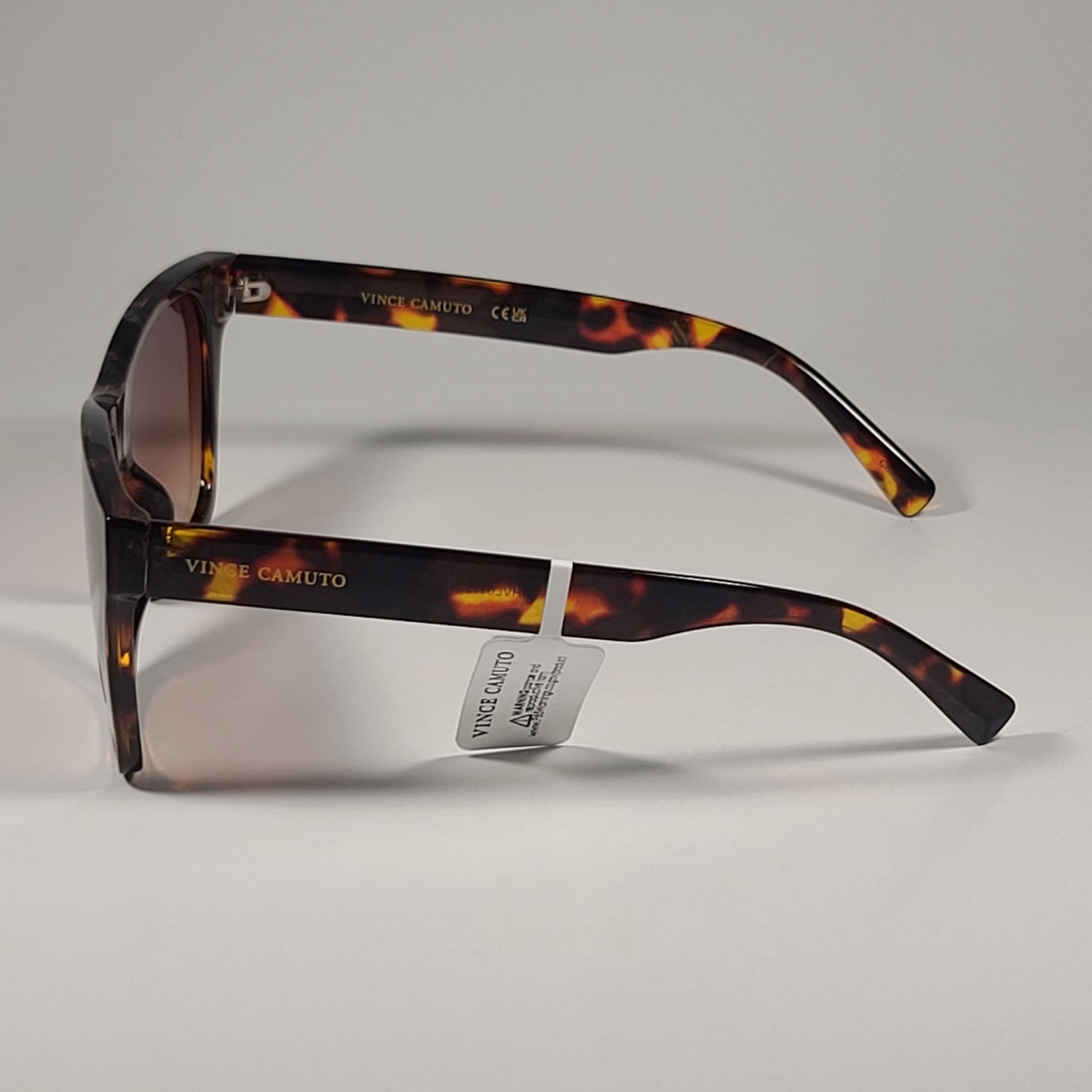 Vince Camuto Shield Sunglasses Brown Tortoise Frame Gradient Lenses VC1089 TS - Sunglasses