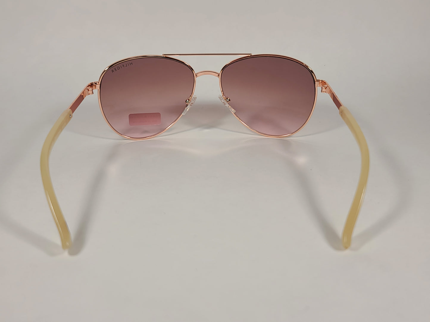 Tommy Hilfiger Lindsay Aviator Sunglasses Copper Tone Frame Pink Gradient Lens LINDSAY WM OL275 - Sunglasses