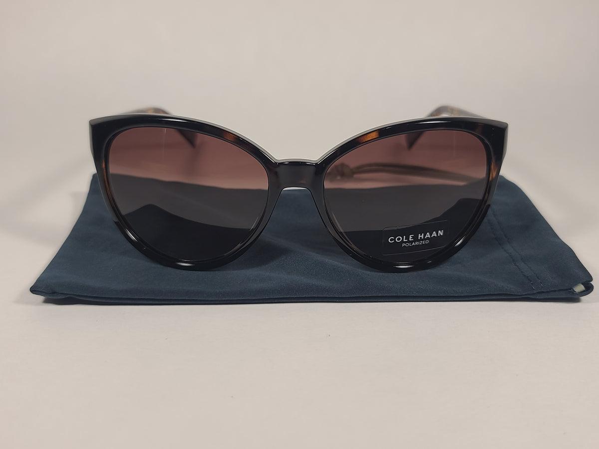 Cole Haan Beige Cat-Eye Sunglasses with Brown Gradient Lenses Cole Haan Cat Eye Cutoff Polarized Sunglasses Brown Tortoise  main image 2