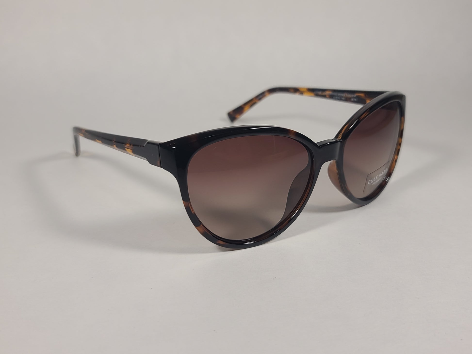 Cole Haan Cat Eye Polarized Sunglasses Brown Tortoise Frame Brown Gradient Lens CH7046 243 TORTOISE/BROWN GRADIENT - Sunglasses