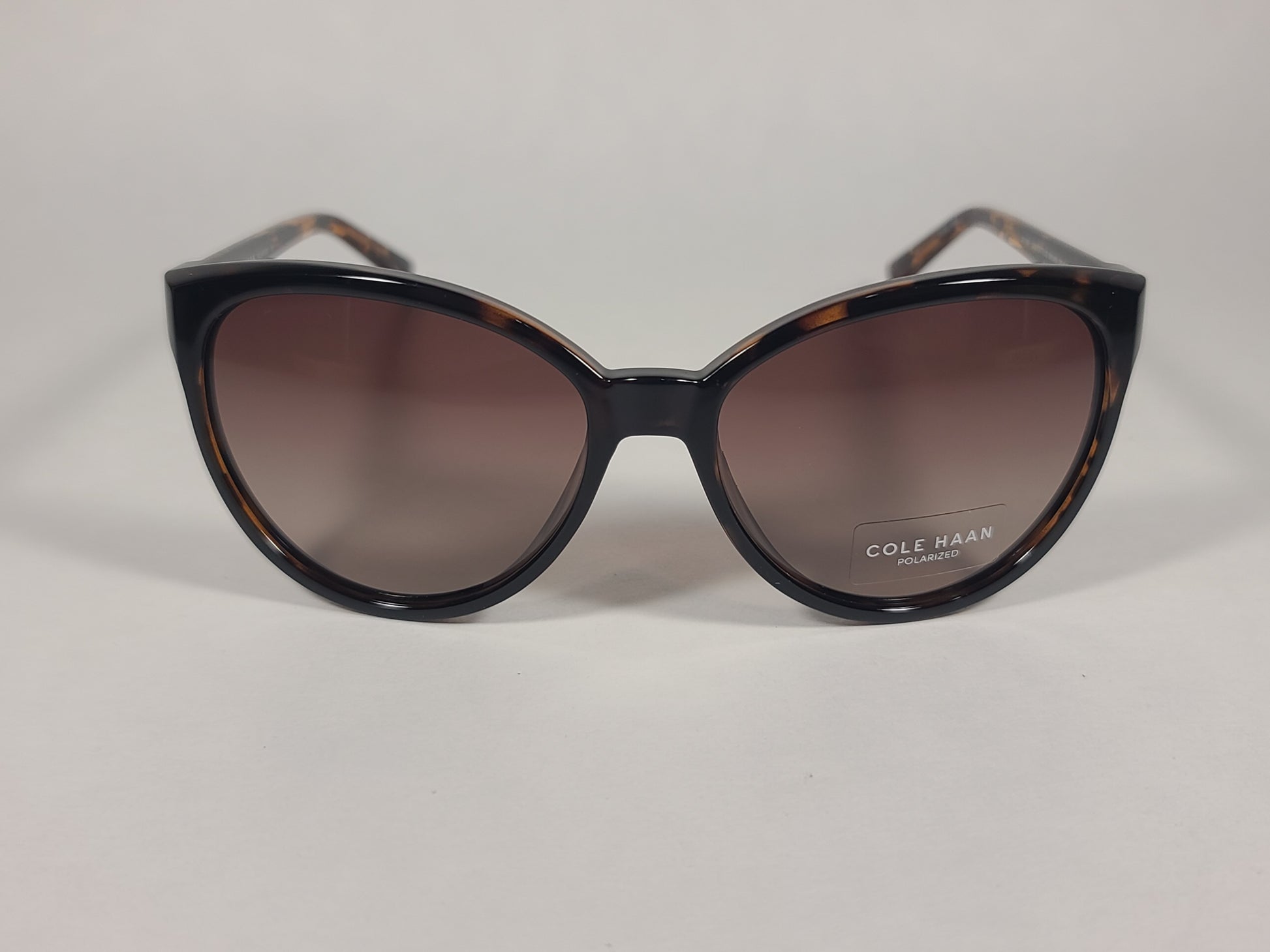 Cole Haan Cat Eye Polarized Sunglasses Brown Tortoise Frame Brown Gradient Lens CH7046 243 TORTOISE/BROWN GRADIENT - Sunglasses