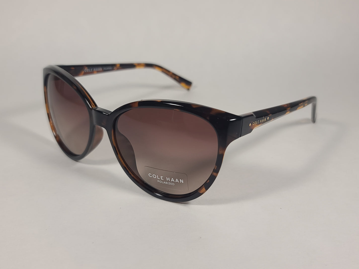 Cole Haan Cat Eye Polarized Sunglasses Brown Tortoise Frame Brown Gradient Lens CH7046 243 TORTOISE/BROWN GRADIENT - Sunglasses