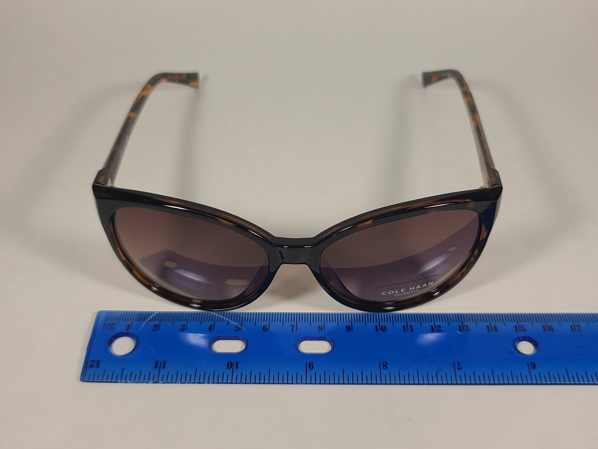 Cole Haan Cat Eye Polarized Sunglasses Brown Tortoise Frame Brown Gradient Lens CH7046 243 TORTOISE/BROWN GRADIENT - Sunglasses