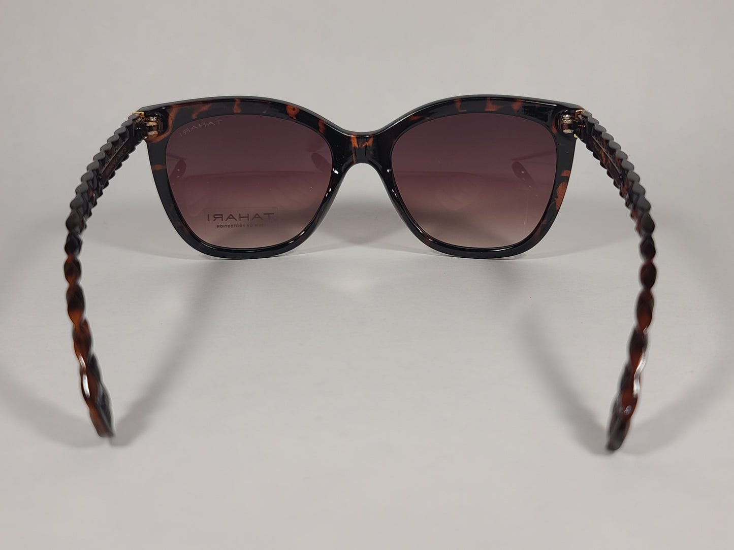 Tahari Rectangular Sunglasses Tortoise Frame Brown Gradient TH795 TS - Sunglasses