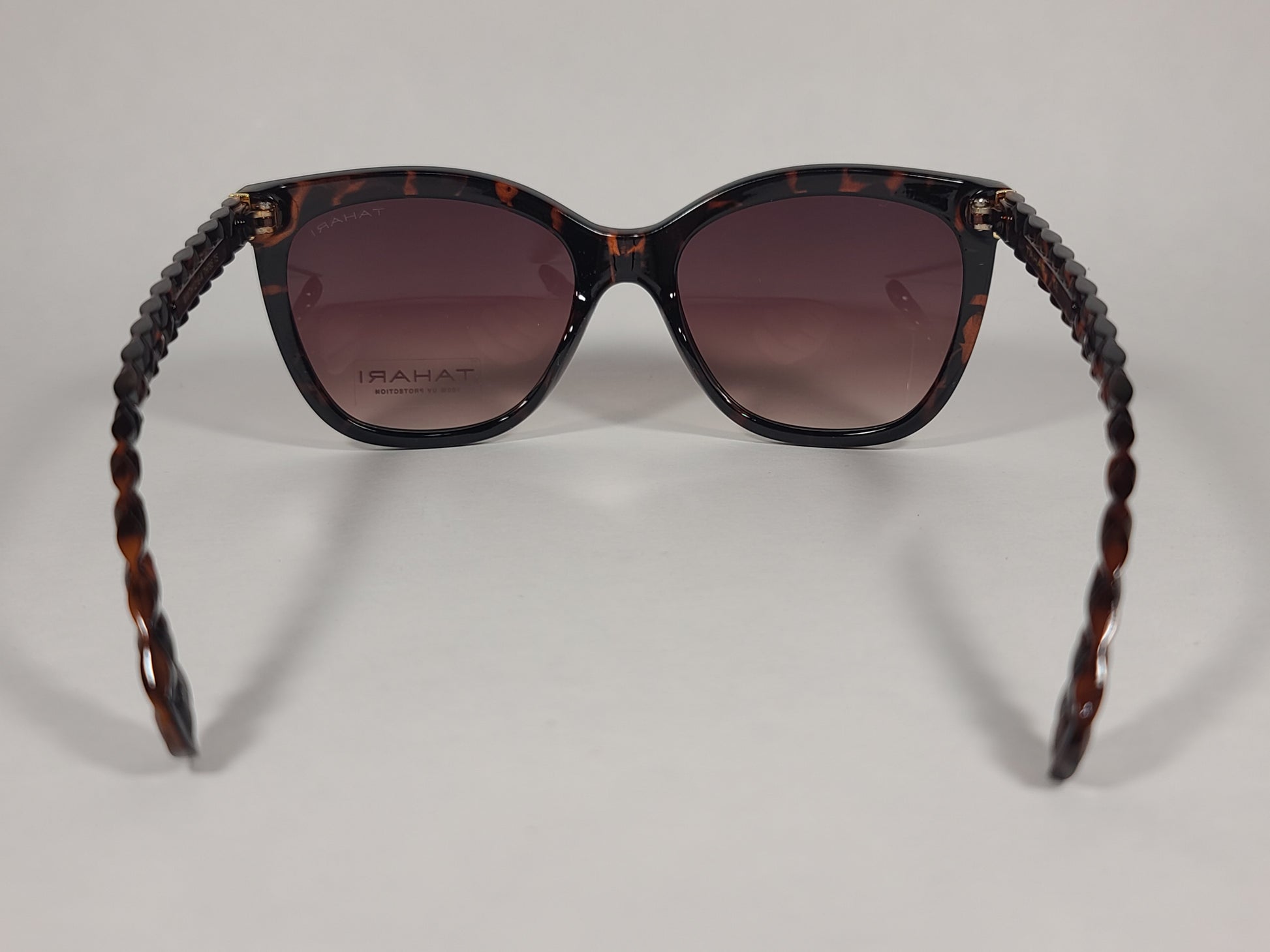 Tahari Rectangular Sunglasses Tortoise Frame Brown Gradient TH795 TS - Sunglasses