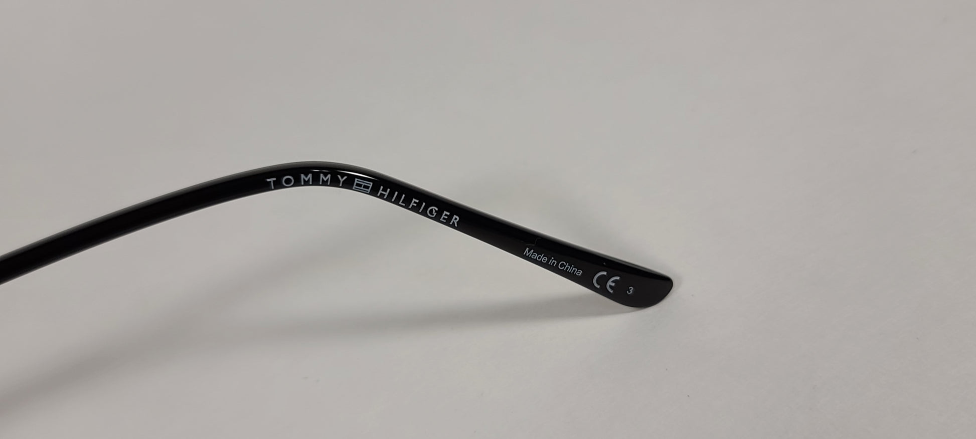 Tommy Hilfiger Mystique Sunglasses Shiny Black And Silver Frame Blue Mirror Lens MYSTIQUE WP OL510 - Sunglasses