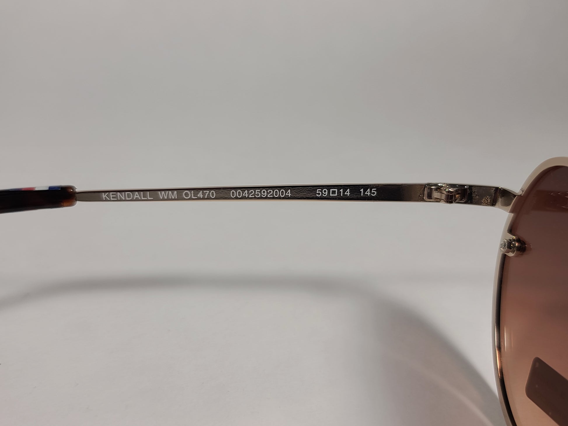 Tommy Hilfiger Kendall Rimless Aviator Sunglasses Gold Brown Tortoise Frame Brown Gradient Lens KENDALL WM OL470 - Sunglasses