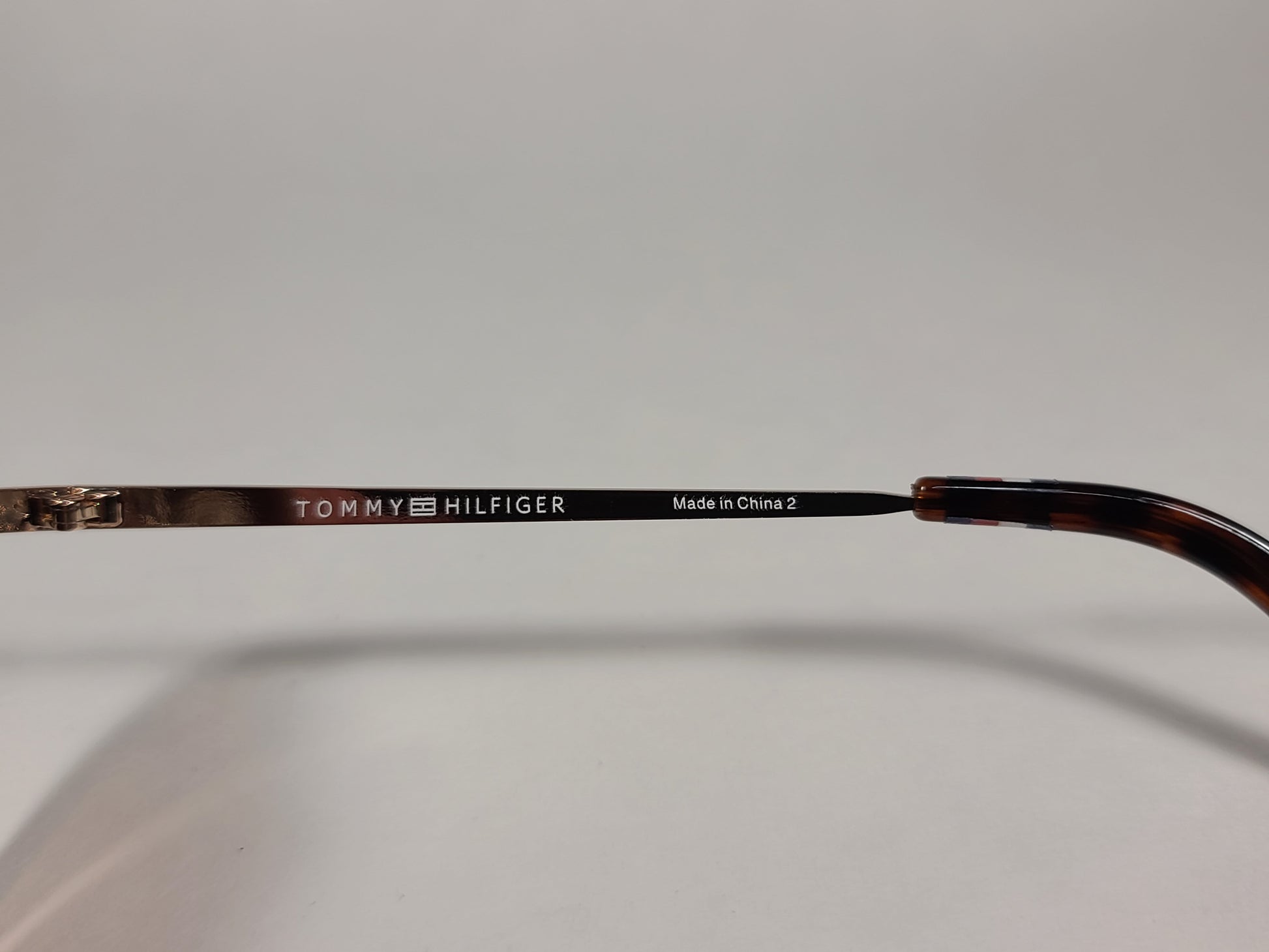 Tommy Hilfiger Kendall Rimless Aviator Sunglasses Gold Brown Tortoise Frame Brown Gradient Lens KENDALL WM OL470 - Sunglasses