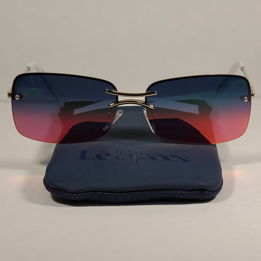 Le Specs That’s Hot Rimless Rectangle Bright Gold Frame Sunset Gradient Mirror Lens LSP2002163 - Sunglasses
