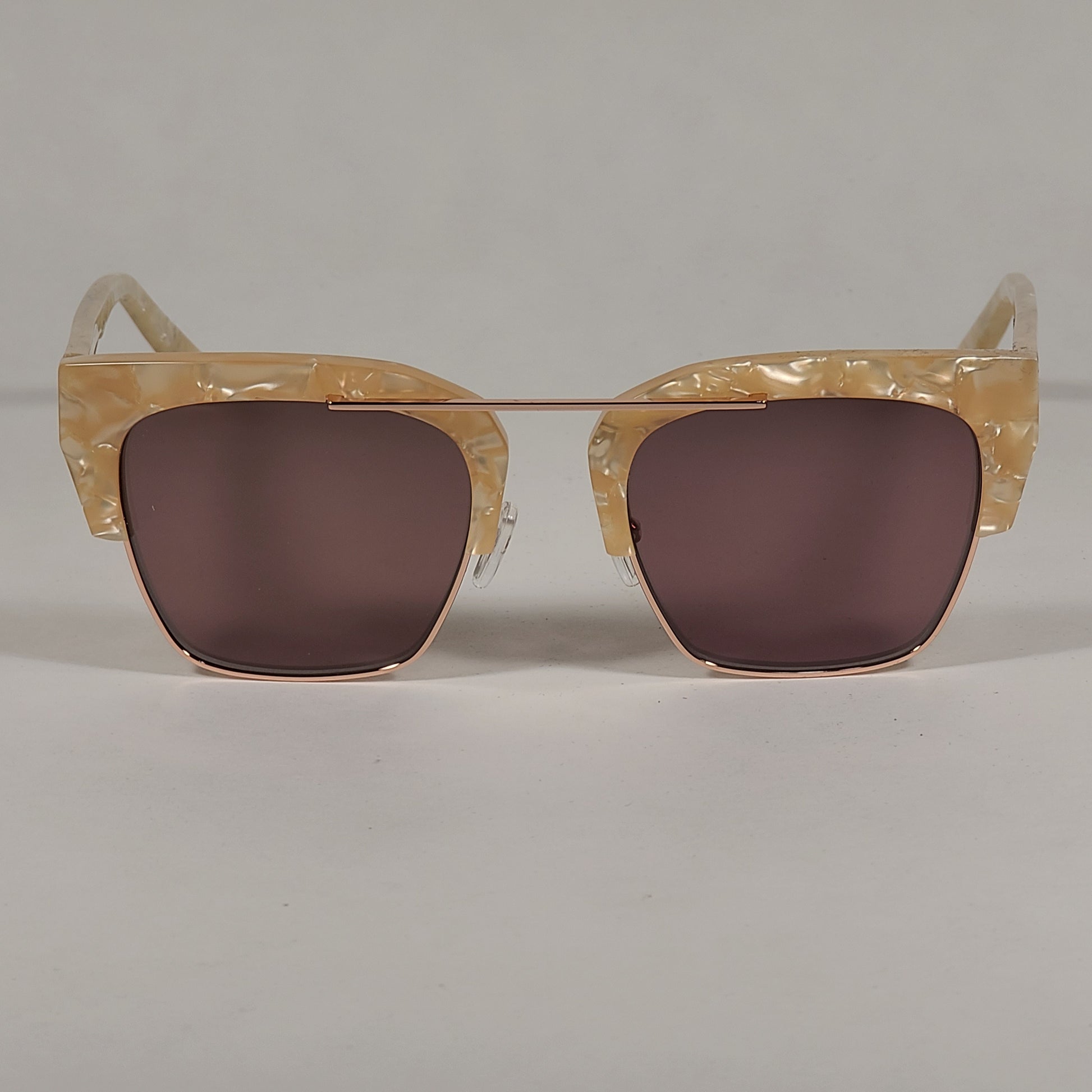 Kendall + Kylie Cosette Club Sunglasses Peach Pearl Frame Brown Lens KK5030 104 - Sunglasses
