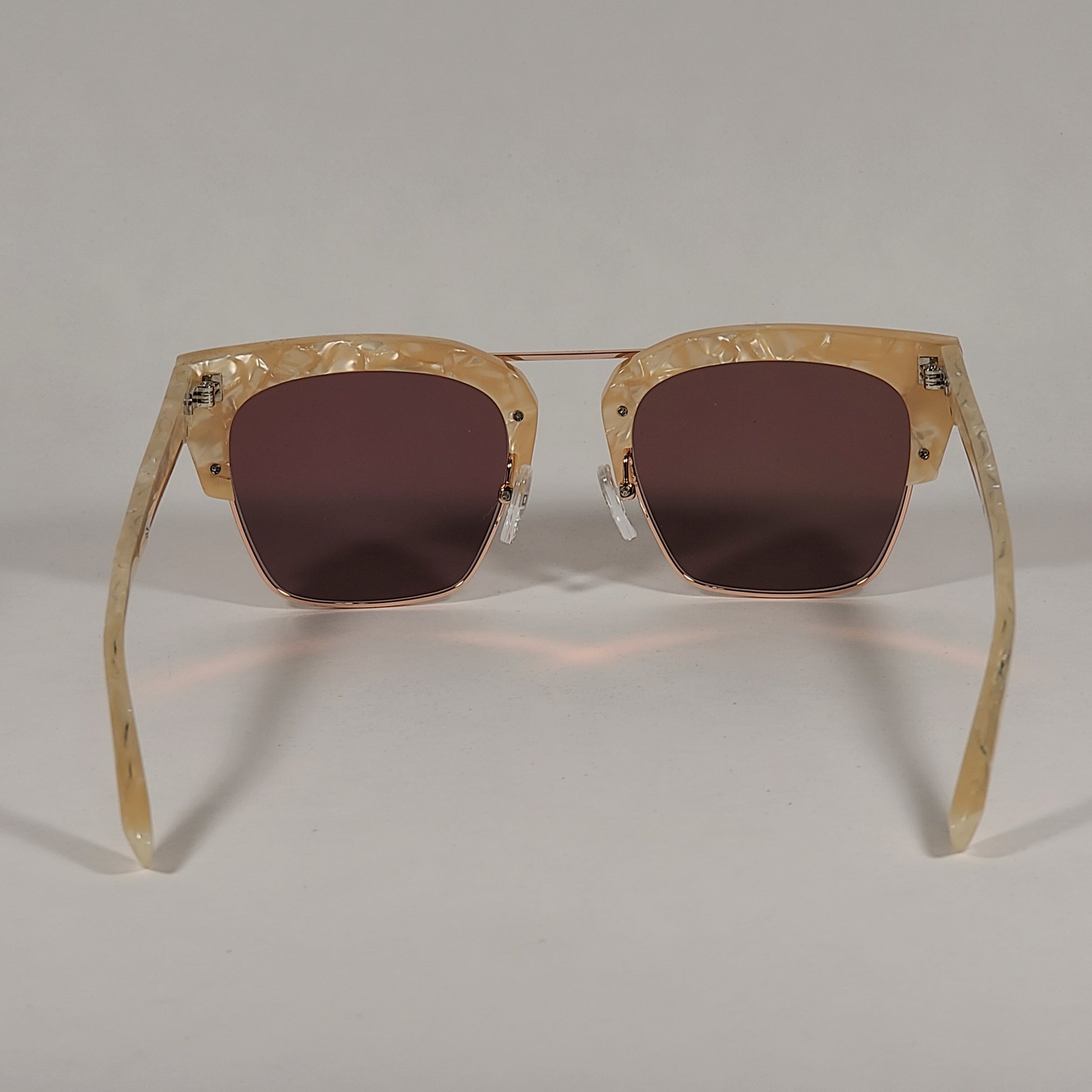 Kendall + Kylie Cosette Club Sunglasses Peach Pearl Frame Brown Lens KK5030 104 - Sunglasses