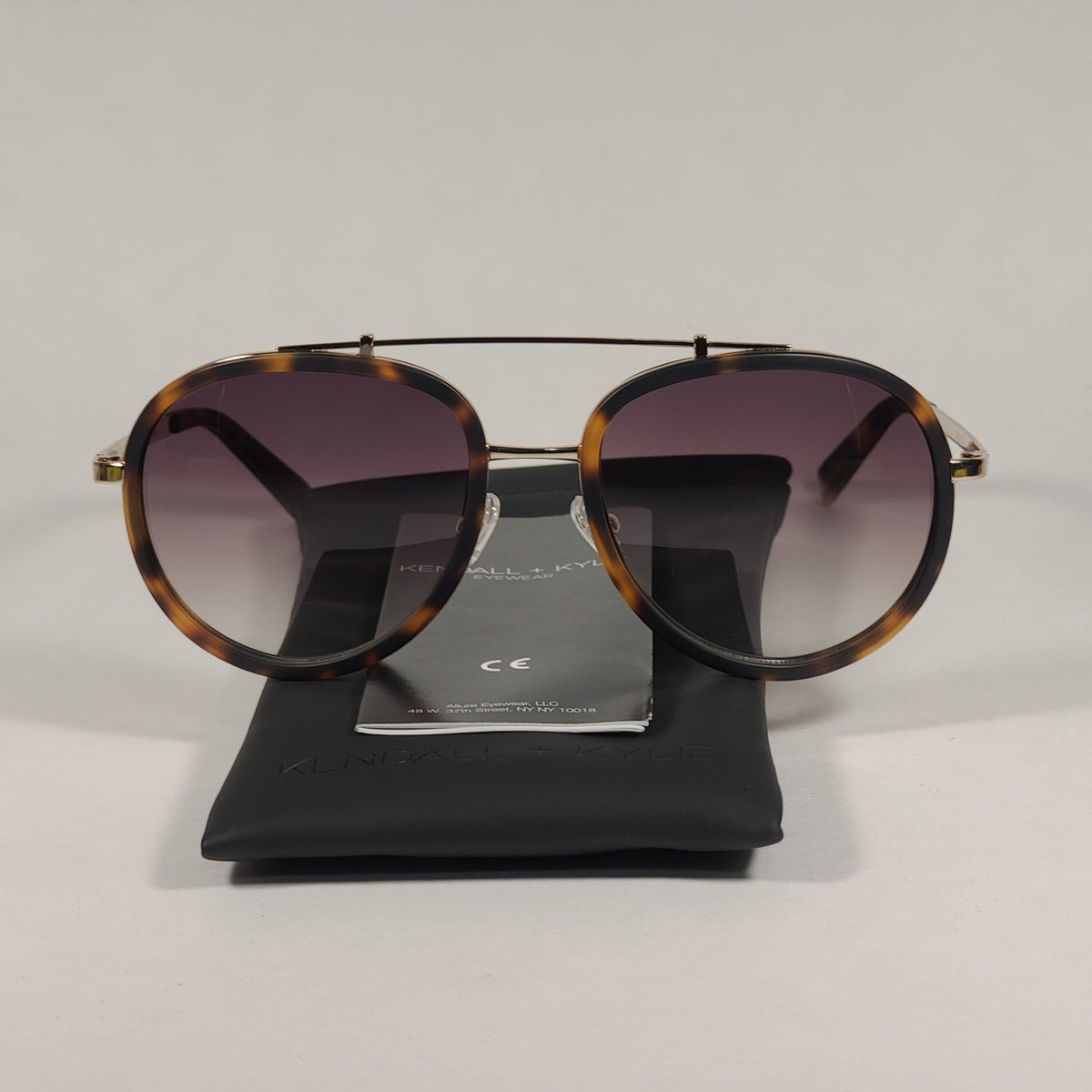 Kendall & Kylie Vibrant Yellow Aviator Sunglasses Kendall + Kylie Lara KK4079CE 743 Aviator Sunglasses Gold  main image 2