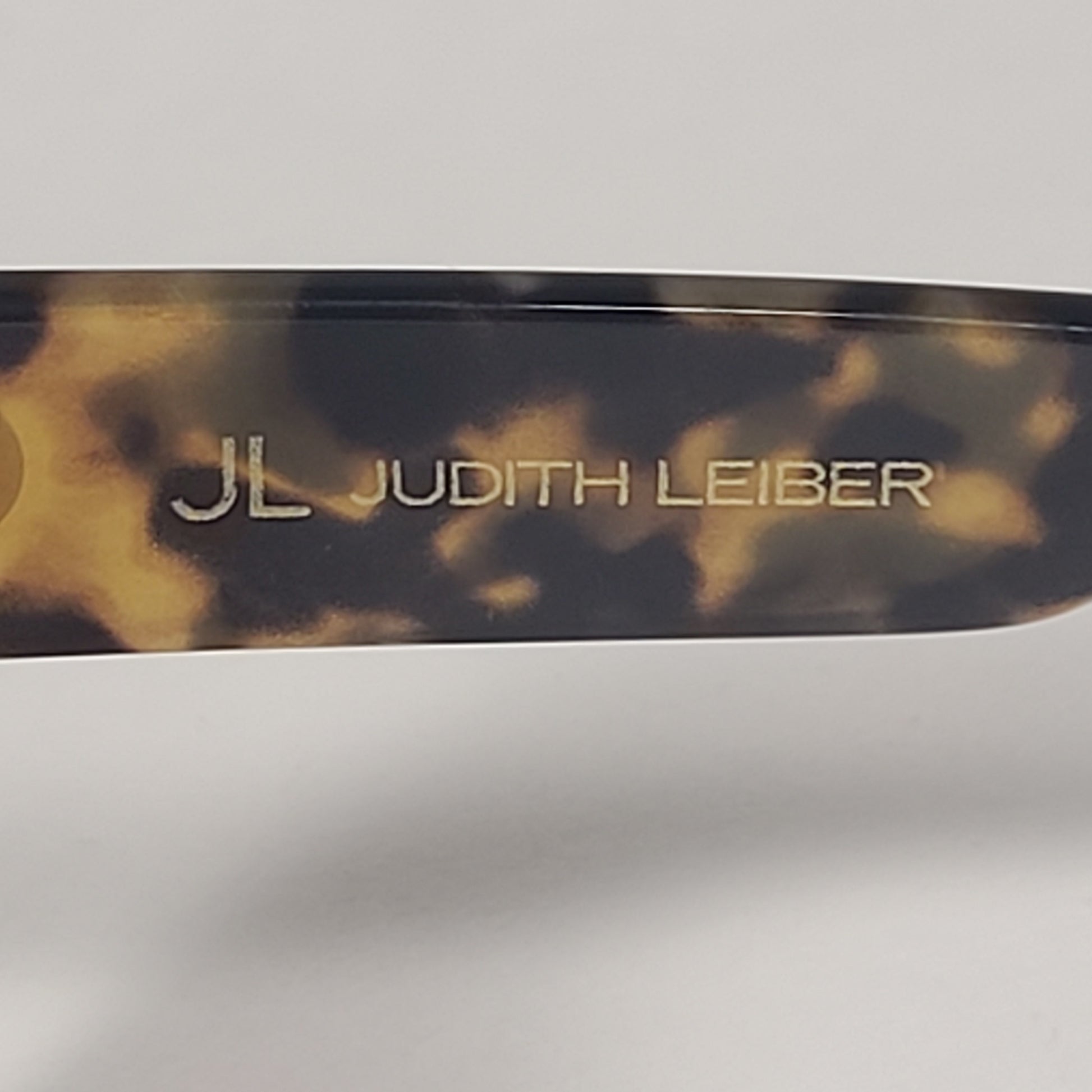 JL By Judith Leiber Foxy Square Sunglasses Milk Tortoise Frame Brown Gradient Lens - Sunglasses