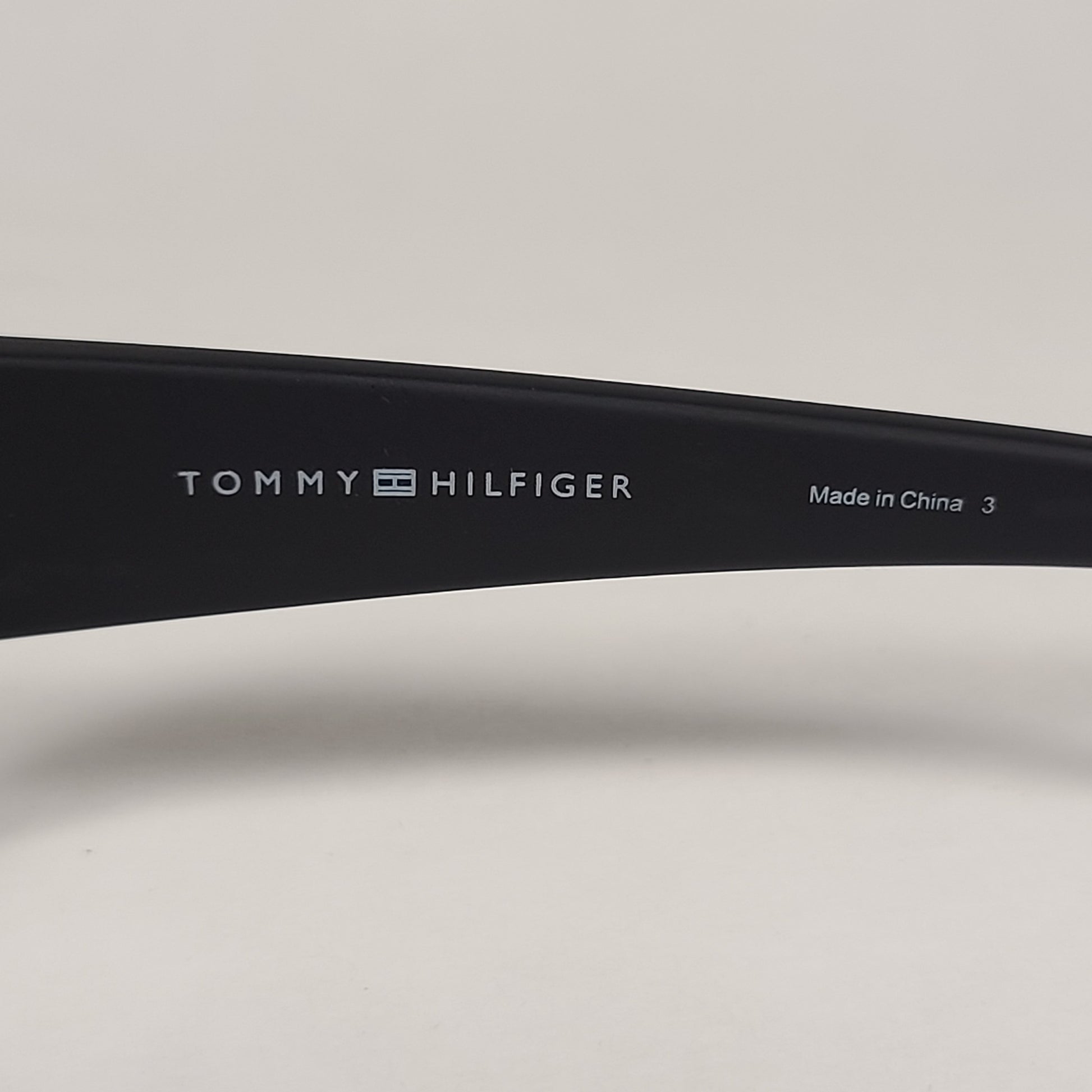Tommy Hilfiger Bob Rectangular Sunglasses Sport Matte Black Gray Lens BOB MP OM497 - Sunglasses