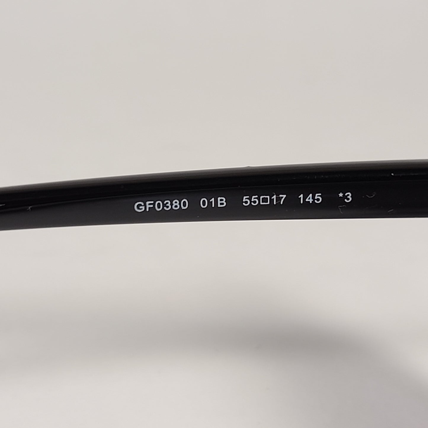 Guess Butterfly Sunglasses Shiny Black Gold Accent Gray Smoke Gradient Lens GF0380 01B - Sunglasses