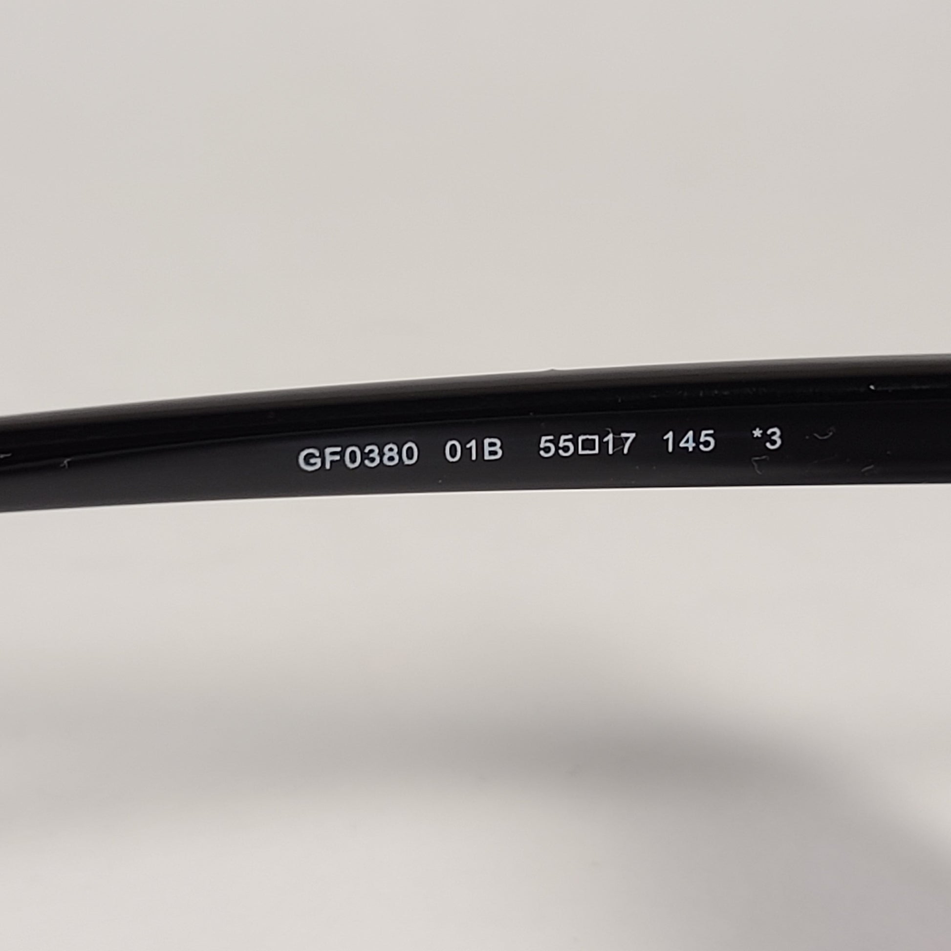 Guess Butterfly Sunglasses Shiny Black Gold Accent Gray Smoke Gradient Lens GF0380 01B - Sunglasses