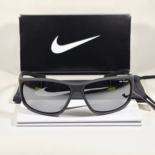 Nike Adrenaline Sport Sunglasses EV0605 007 Matte Black Silver Flash Lens - Sunglasses