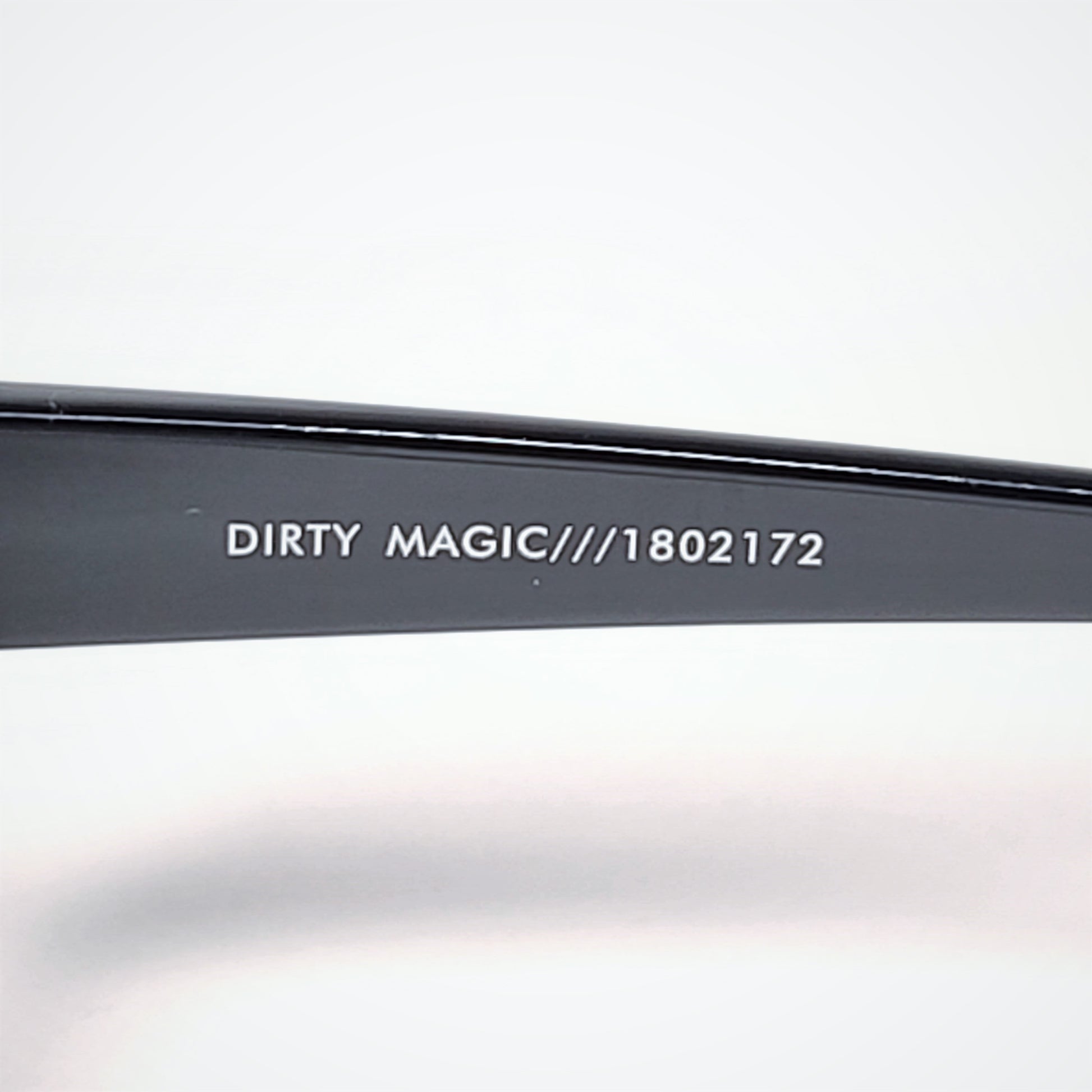 Le Specs Dirty Magic Shield Square Sunglasses Matte Black Frame Gray Mono Lens LSP1802172 - Sunglasses