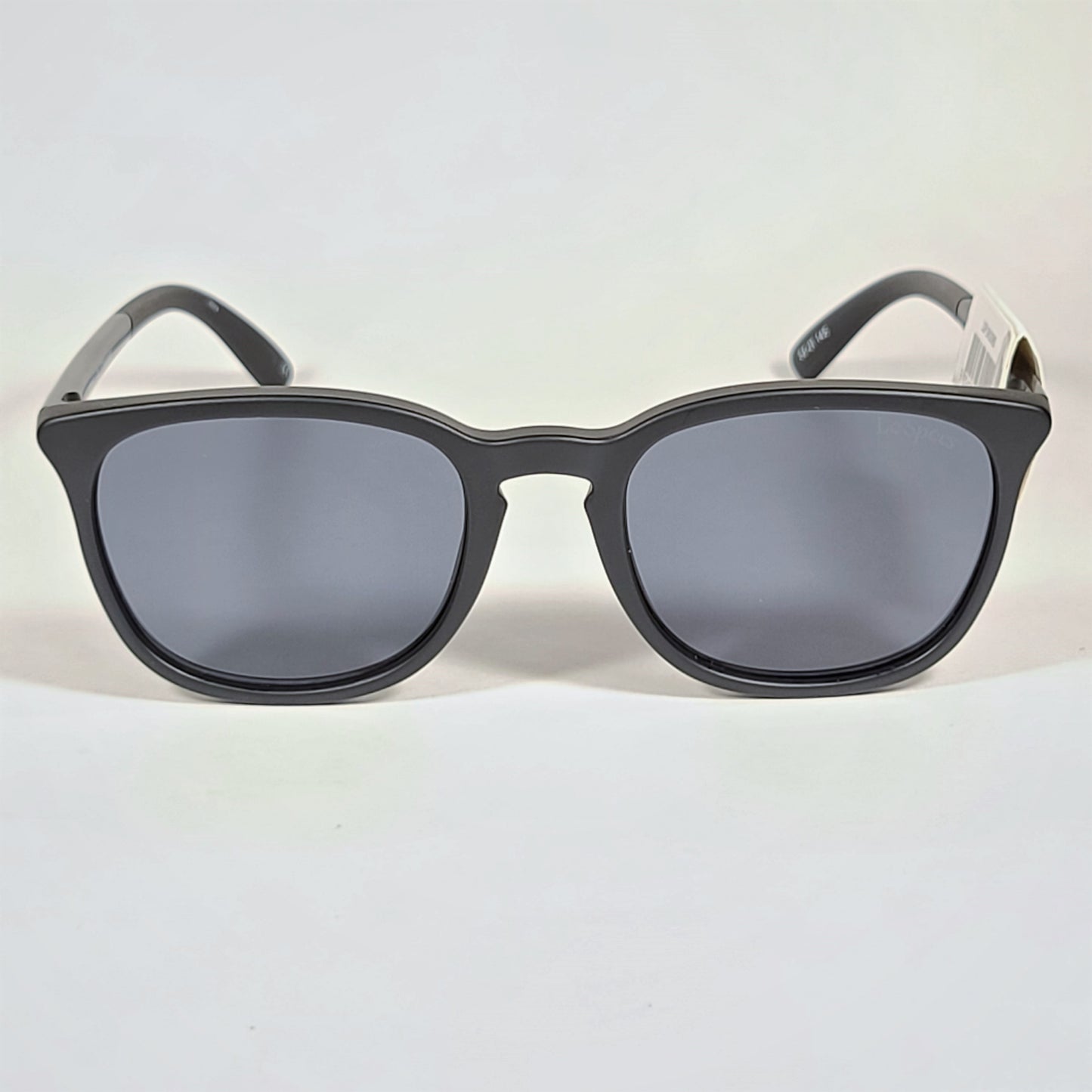 Le Specs Rebeller Rounded Keyhole Sunglasses Matte Black Frame Gray Mono Lens LSP1902085 MATTE BLACK - Sunglasses