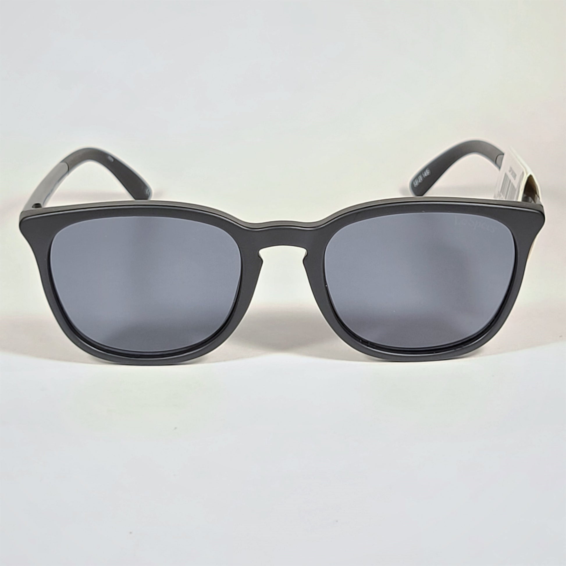 Le Specs Rebeller Rounded Keyhole Sunglasses Matte Black Frame Gray Mono Lens LSP1902085 MATTE BLACK - Sunglasses