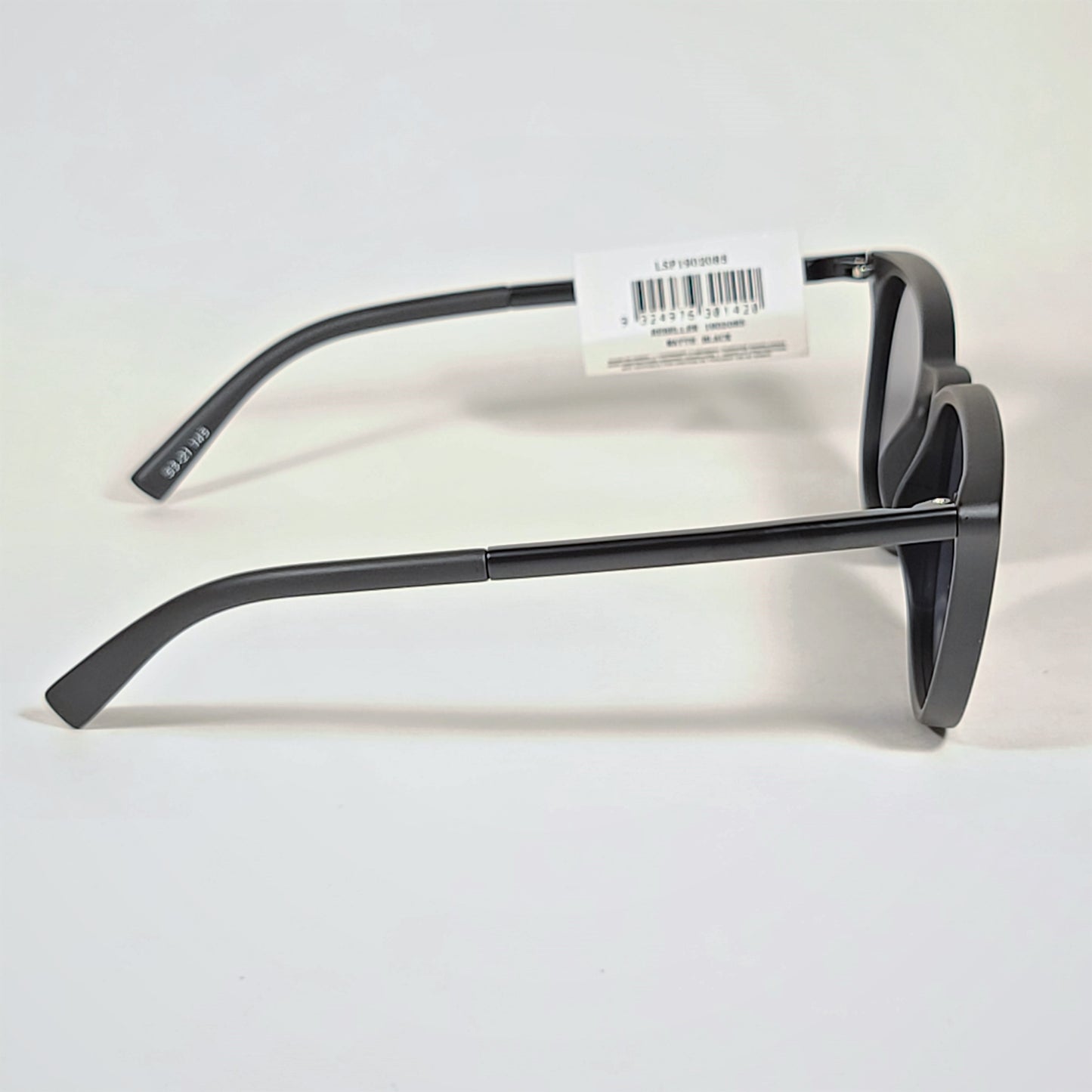 Le Specs Rebeller Rounded Keyhole Sunglasses Matte Black Frame Gray Mono Lens LSP1902085 MATTE BLACK - Sunglasses