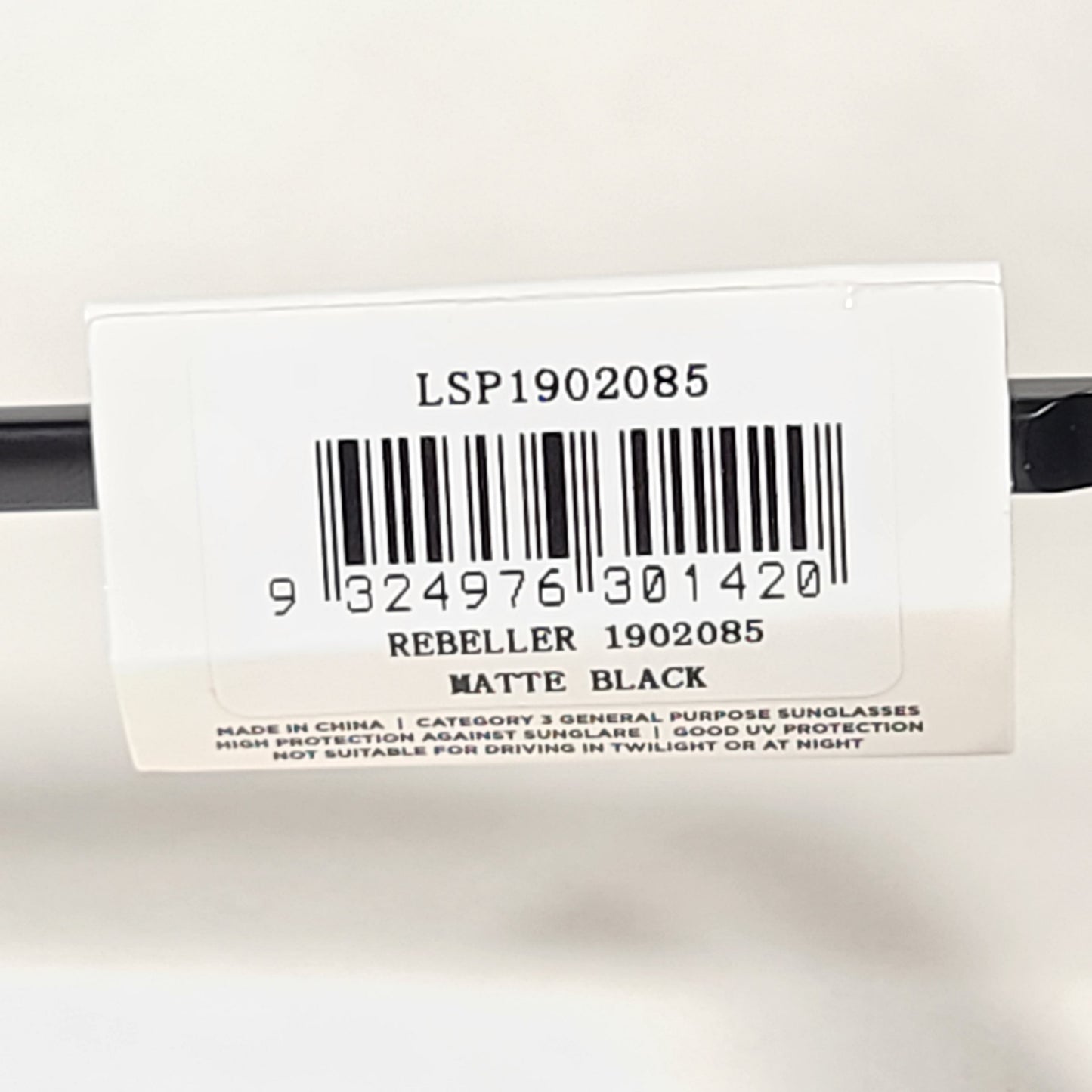Le Specs Rebeller Rounded Keyhole Sunglasses Matte Black Frame Gray Mono Lens LSP1902085 MATTE BLACK - Sunglasses