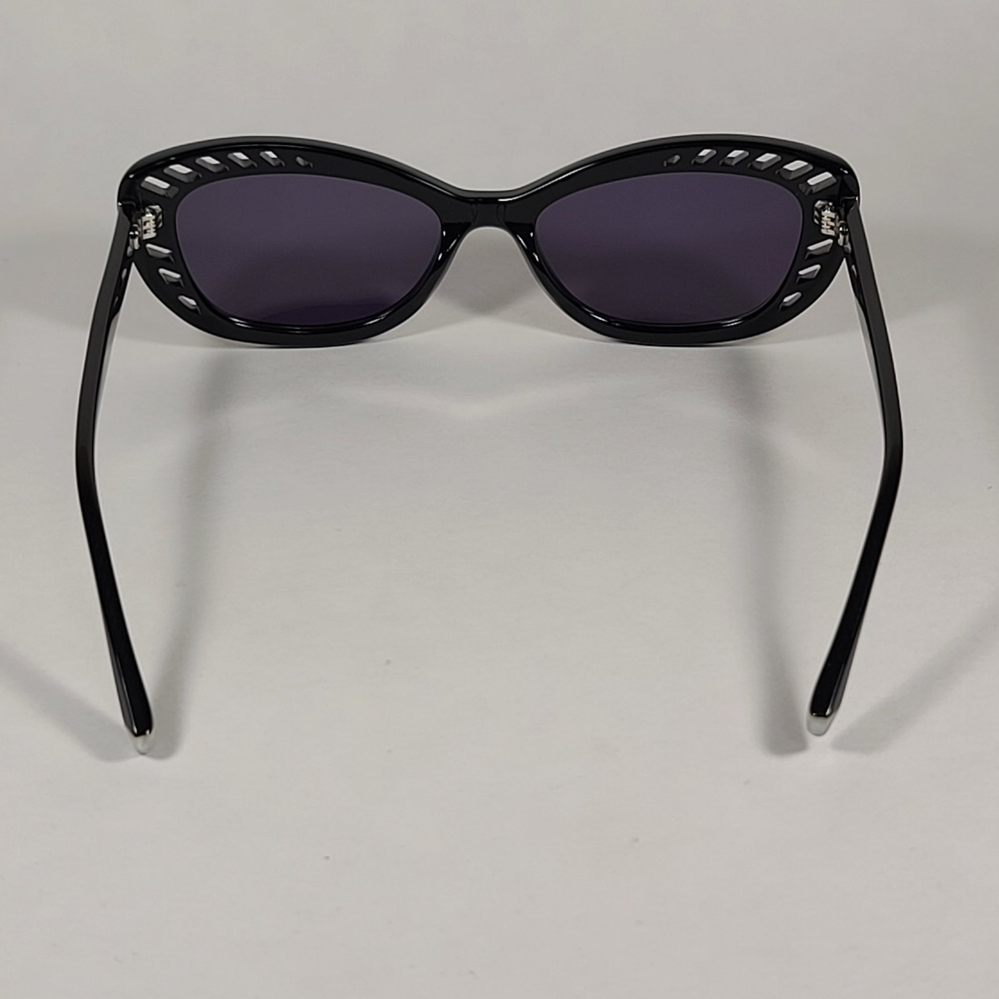 Authentic Kendall + Kylie Natalie Cat Eye Sunglasses Shiny Black Frame Gray Mono Lens KK5024 001 - Sunglasses