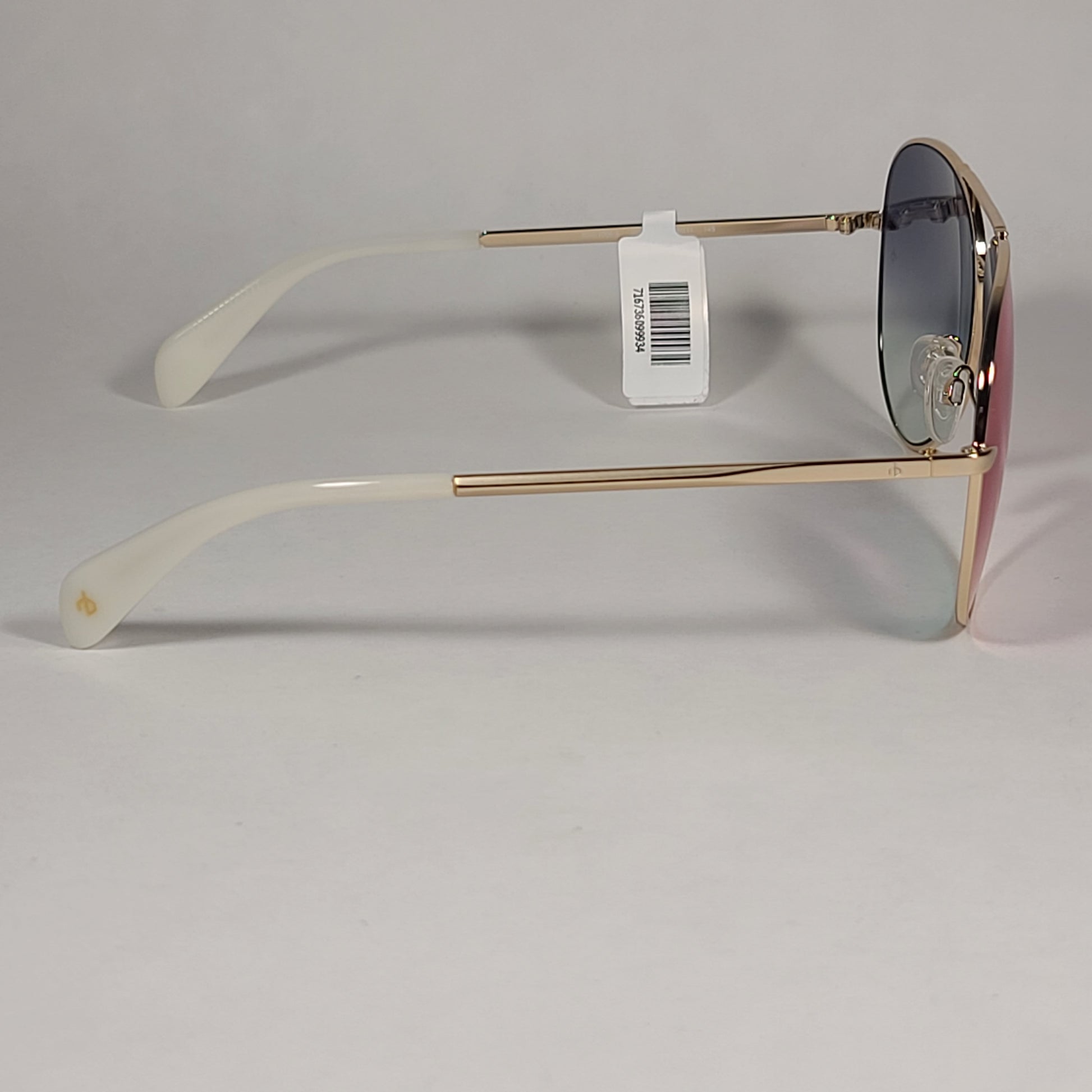 RAG & BONE Aviator Sunglasses Light Gold Frame Purple Flash Gradient Lens RNB1006/S 3YGHI - Sunglasses