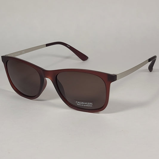 Calvin Klein Square Sunglasses CK19720S 210 Brown Gray Frame Brown Lens - Sunglasses