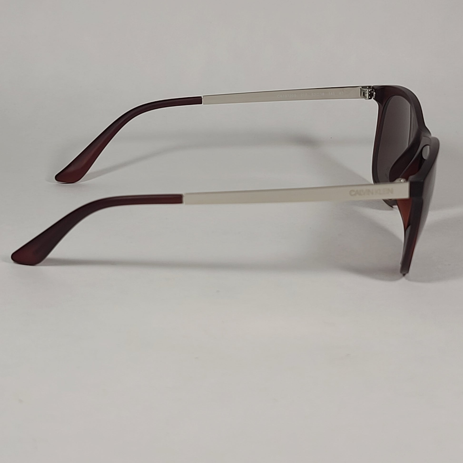 Calvin Klein Square Sunglasses CK19720S 210 Brown Gray Frame Brown Lens - Sunglasses