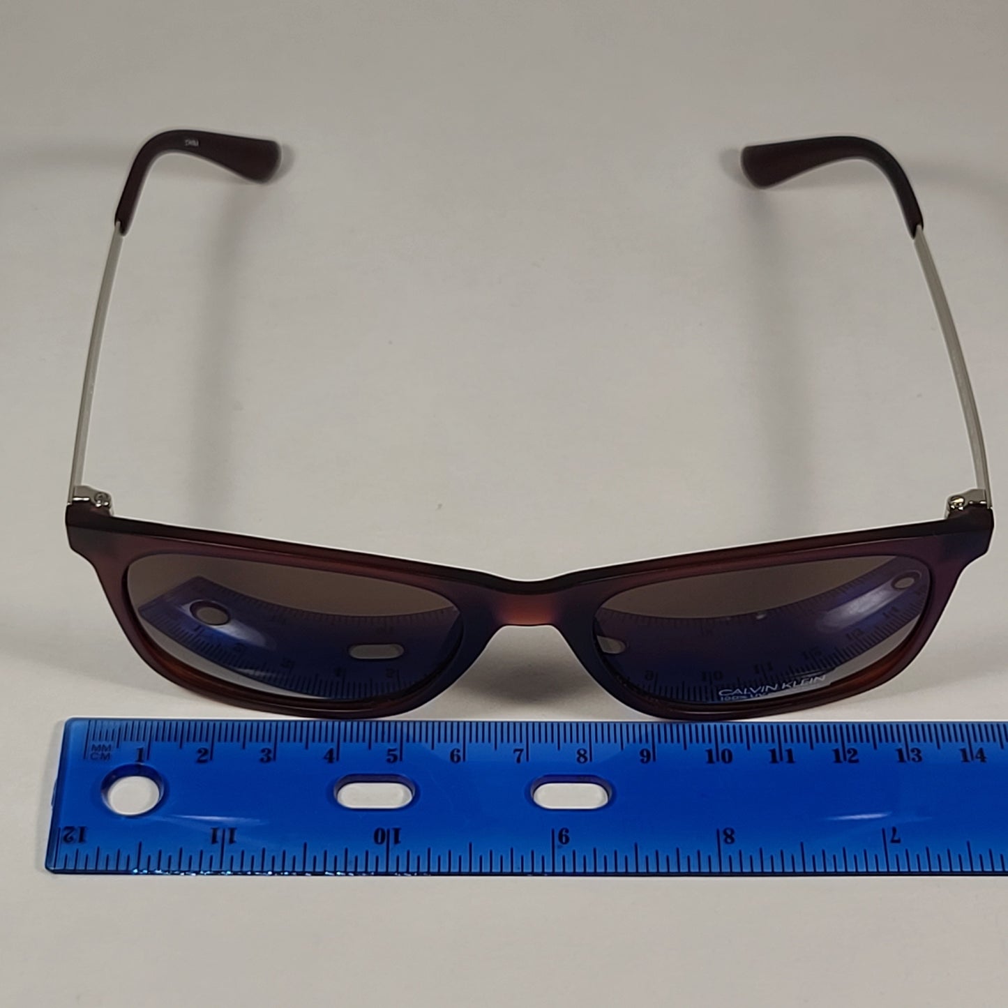 Calvin Klein Square Sunglasses CK19720S 210 Brown Gray Frame Brown Lens - Sunglasses
