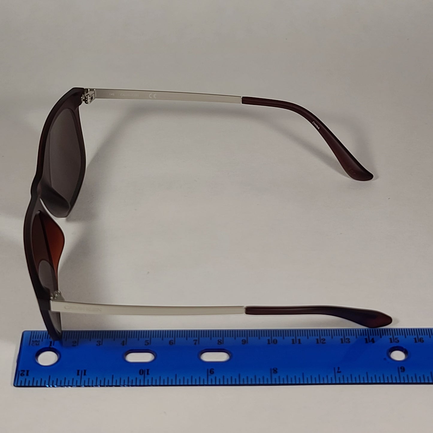 Calvin Klein Square Sunglasses CK19720S 210 Brown Gray Frame Brown Lens - Sunglasses