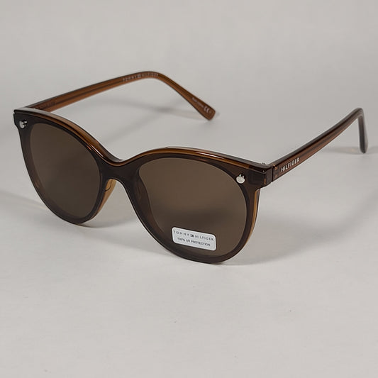 Tommy Hilfiger Reese Rimless Sunglasses Brown Crystal Brown Single Lens REESE WP OL530 - Sunglasses