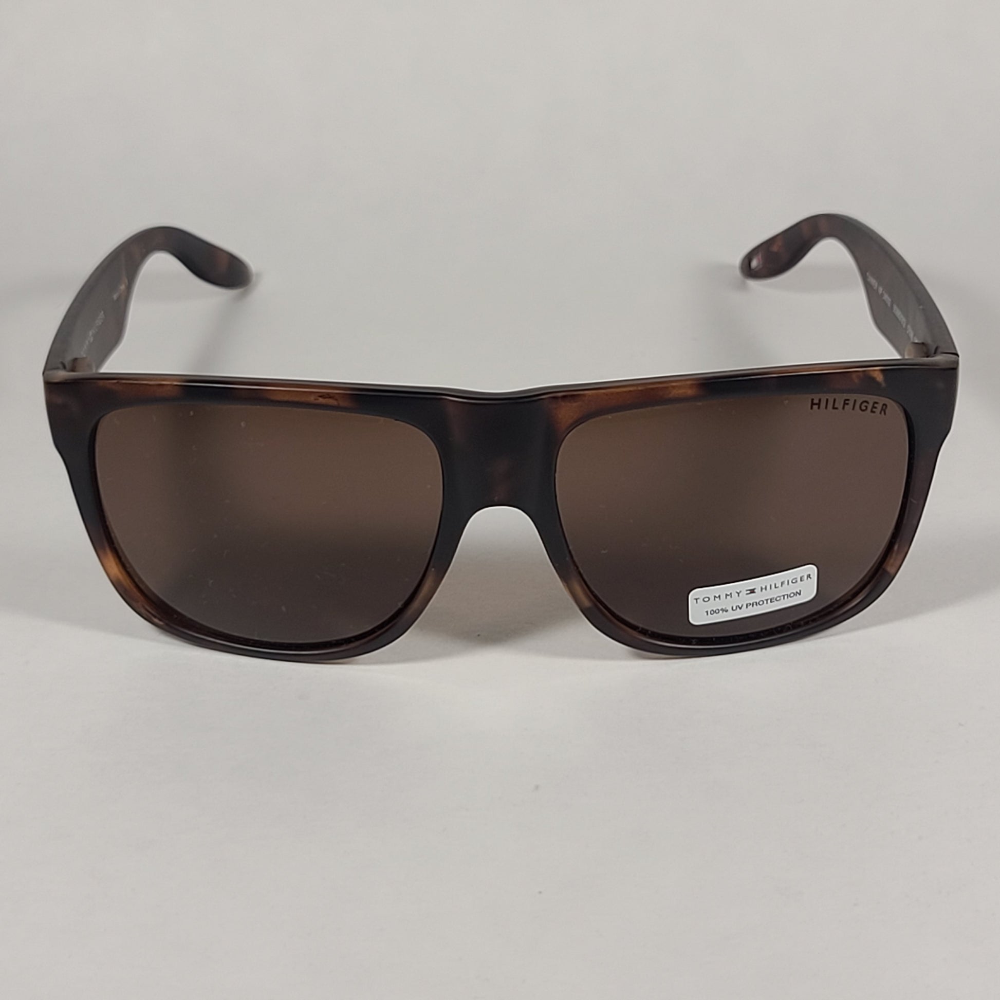 Tommy Hilfiger Tanner Square Sunglasses Brown Tort Havana Brown Lens TANNER MP OM302 - Sunglasses