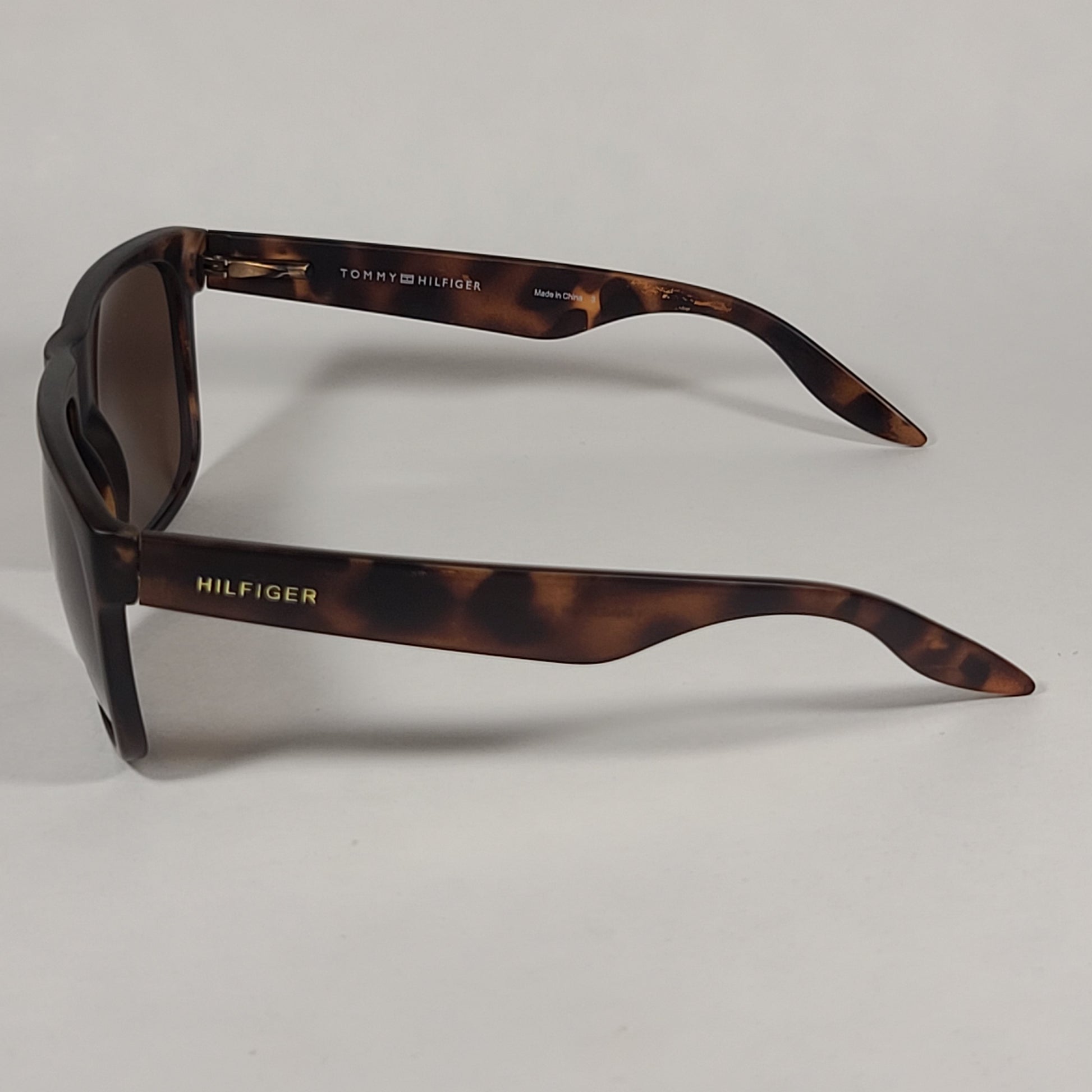 Tommy Hilfiger Tanner Square Sunglasses Brown Tort Havana Brown Lens TANNER MP OM302 - Sunglasses