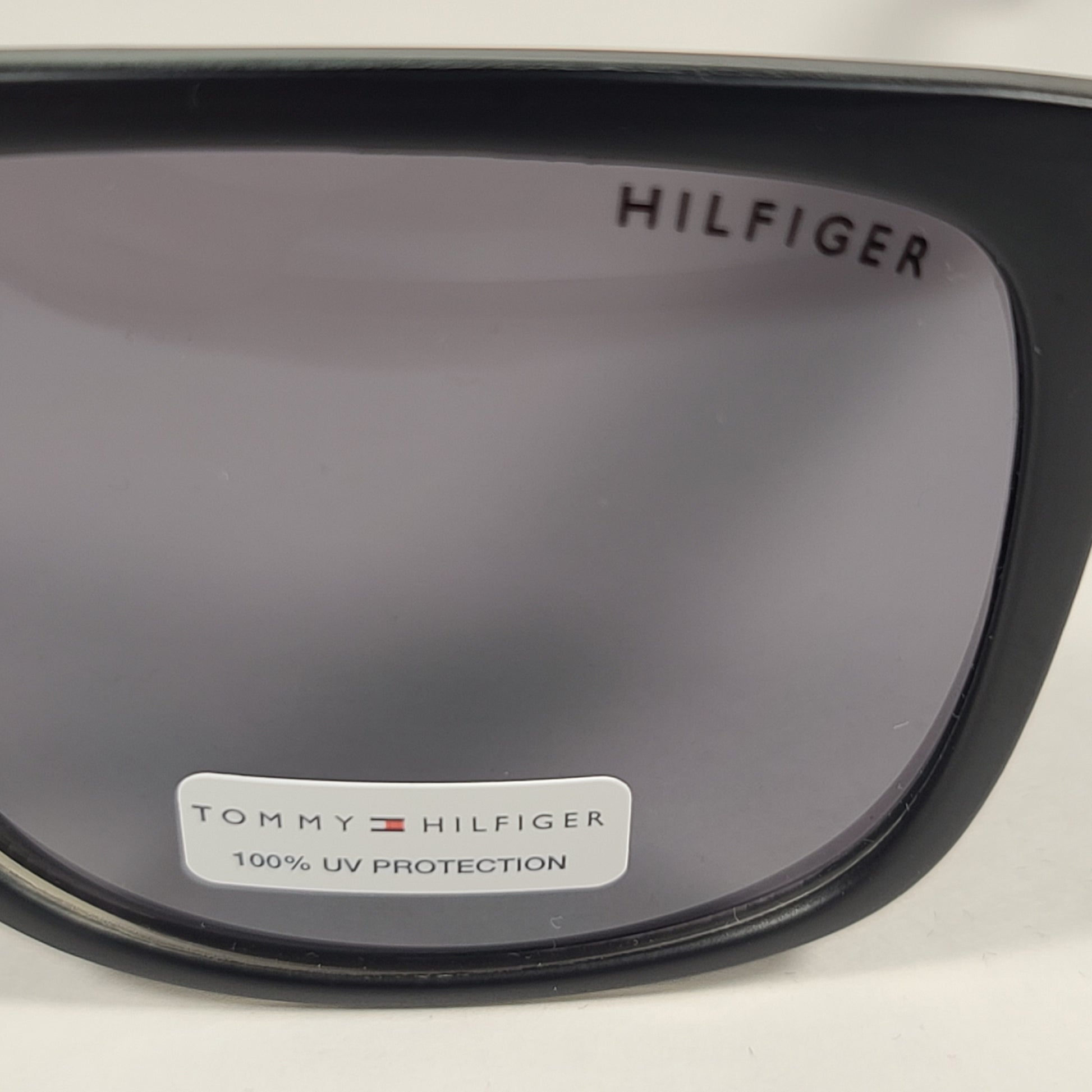 Tommy Hilfiger Tanner Square Sunglasses Matte Black And Green Gray Frame Gray Lens TANNER MP OM302 - Sunglasses