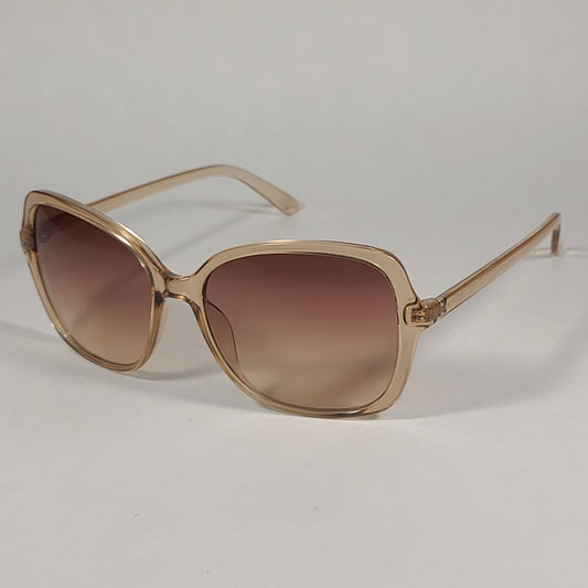 Calvin Klein Butterfly Sunglasses CK19561S 270 Tan Crystal Brown Gradient Lens - Sunglasses