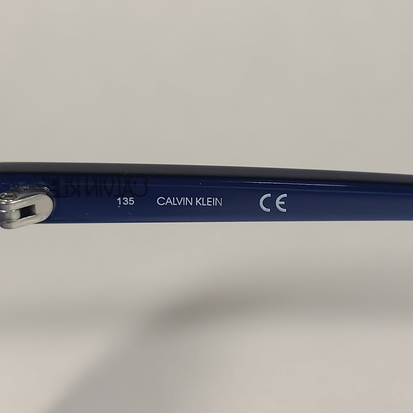 Calvin Klein Square Cat Eye Sunglasses CK19542S 605 Navy Blue Crystal Gray Gradient Lens - Sunglasses