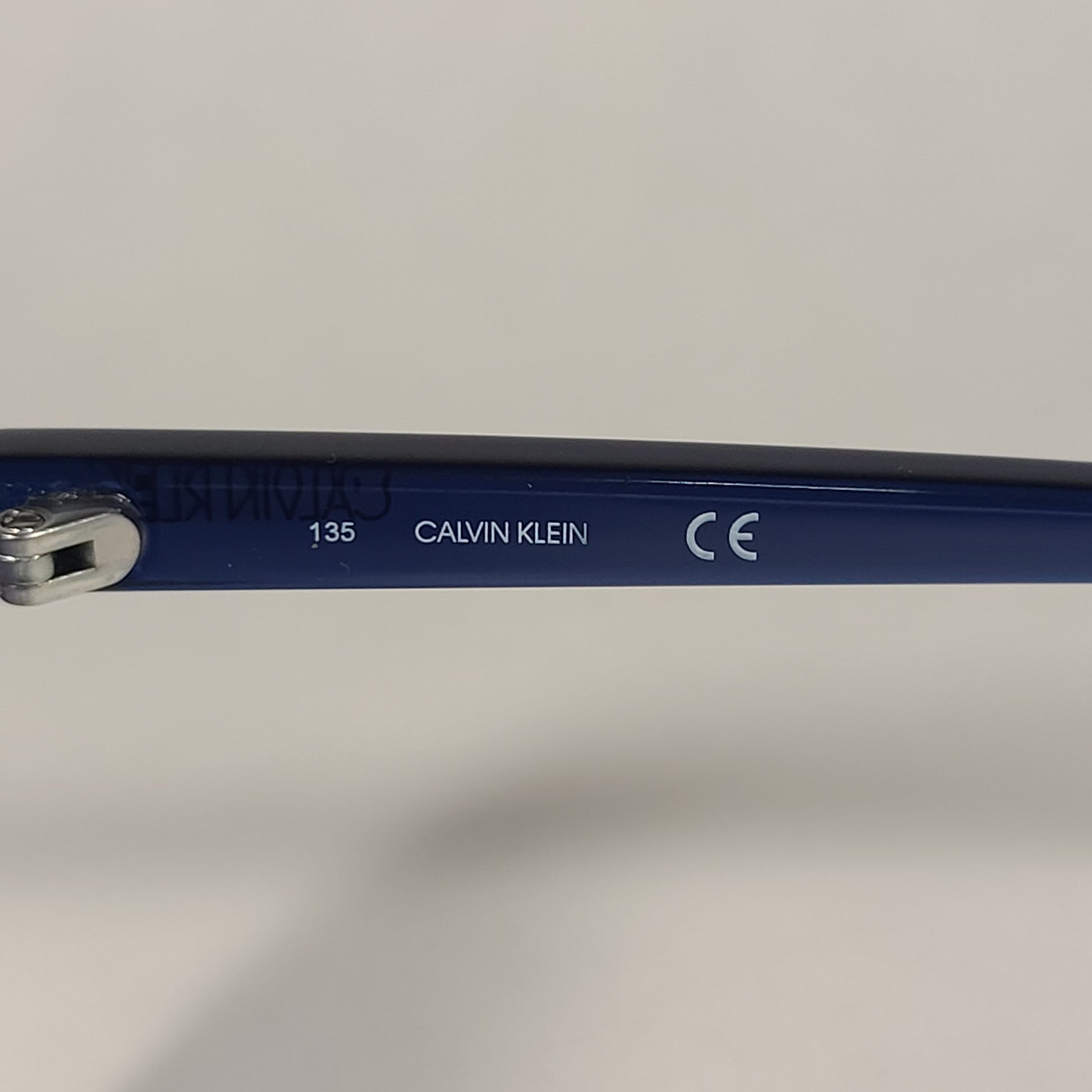 Calvin Klein Square Cat Eye Sunglasses CK19542S 605 Navy Blue Crystal Gray Gradient Lens - Sunglasses